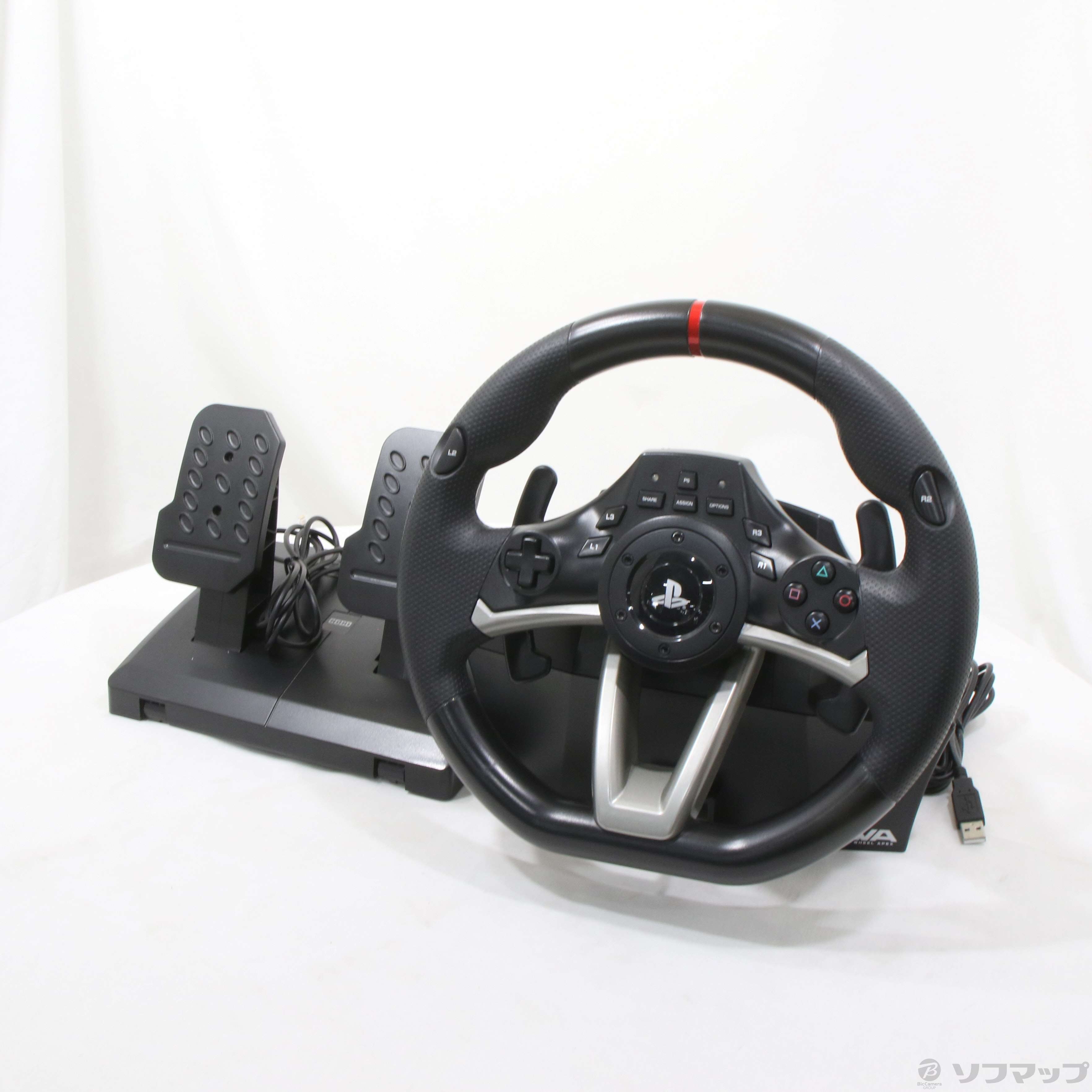 中古】レーシングホイールエイペックス for PS4／PS3／PC
