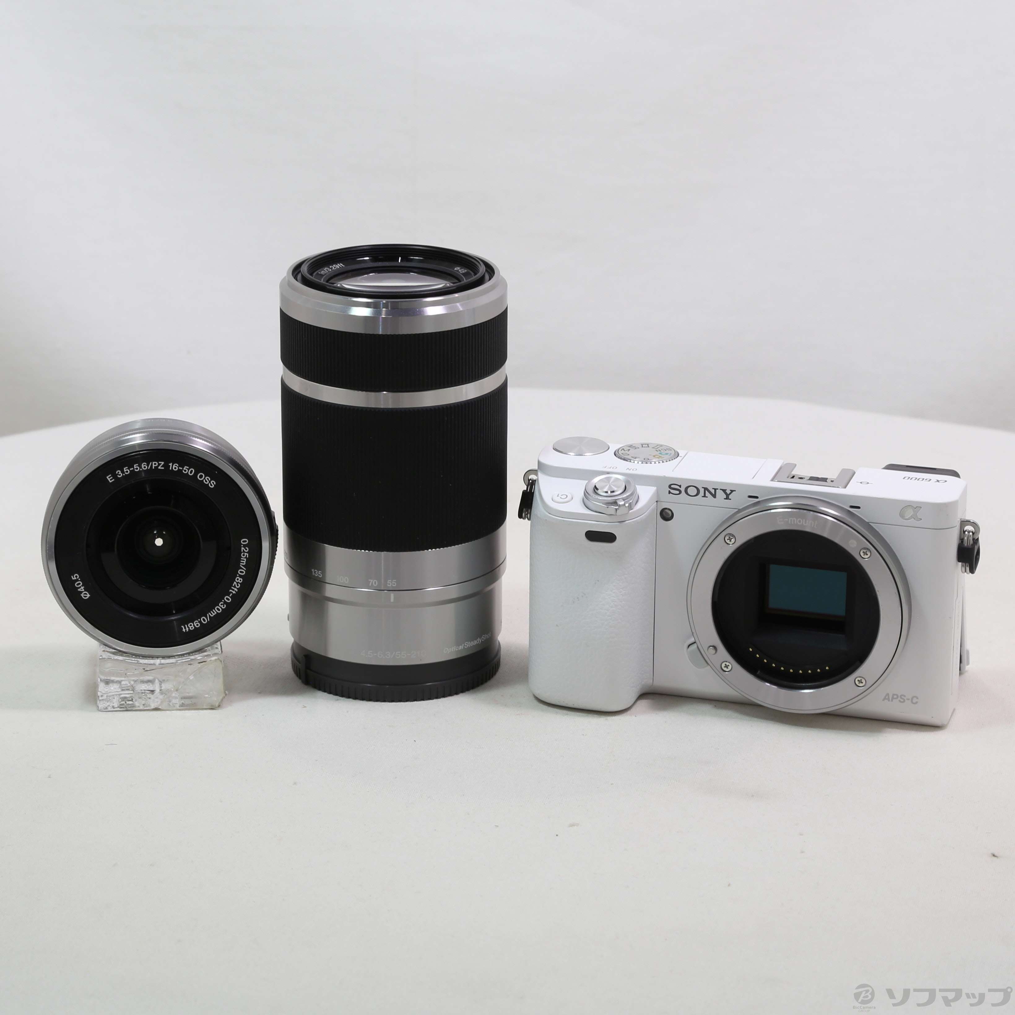 中古】α6000 ダブルズームレンズキット W ILCE-6000Y ホワイト [2133059801736] - リコレ！|ビックカメラグループ  ソフマップの中古通販サイト