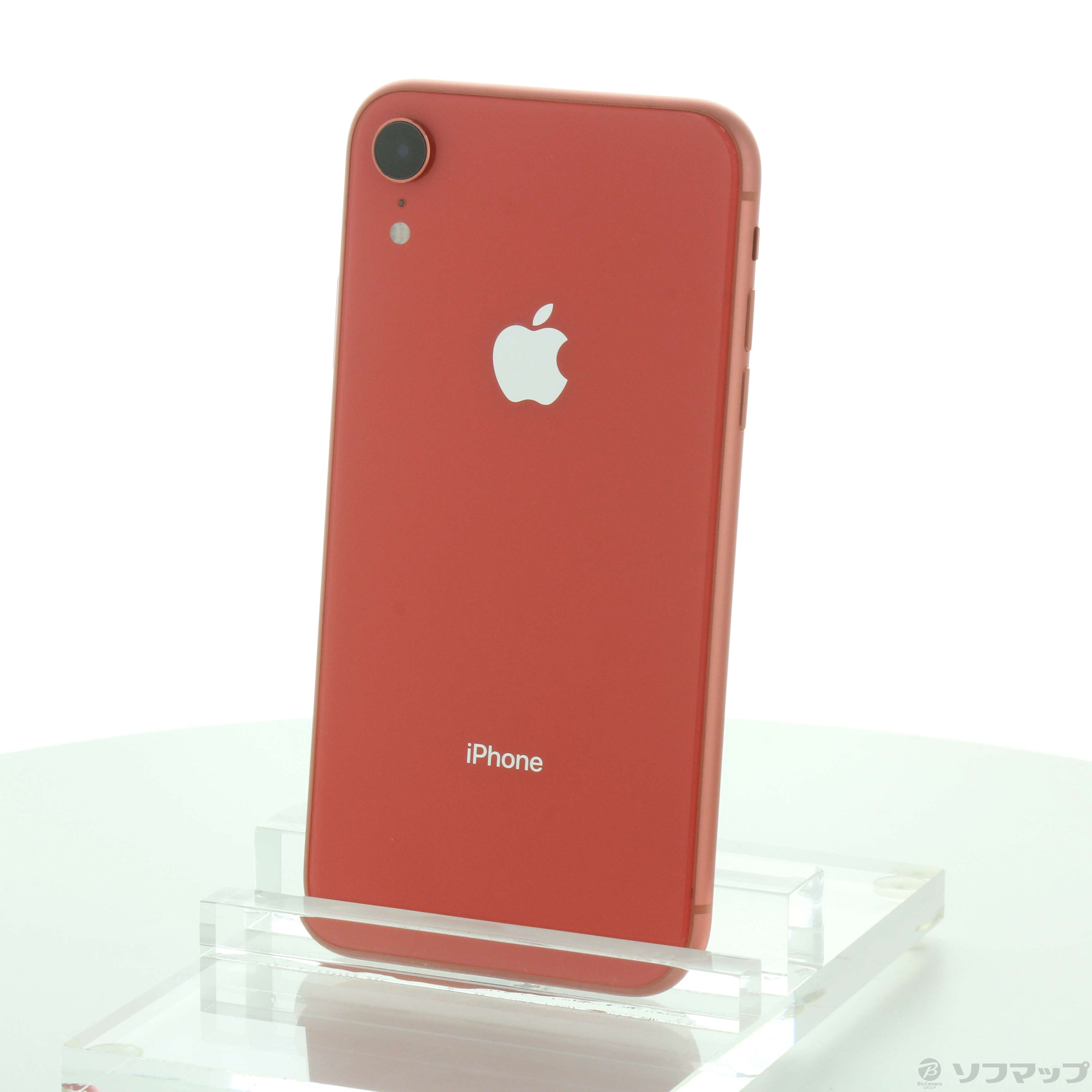 中古】iPhoneXR 128GB コーラル MT0T2J／A SIMフリー