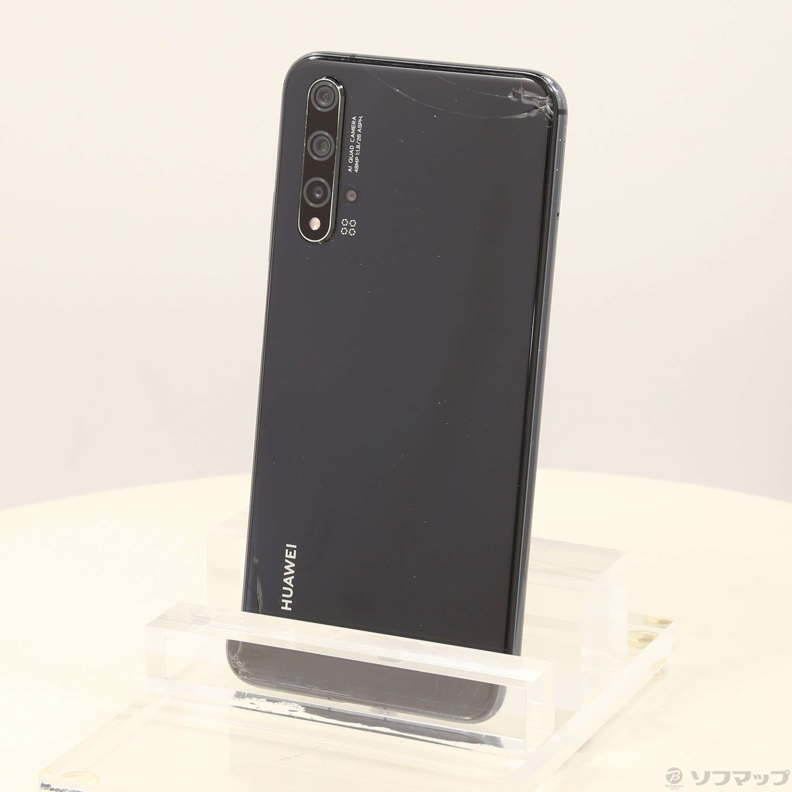 中古】HUAWEI nova 5T 128GB ブラック NOVA5TBLACK SIMフリー