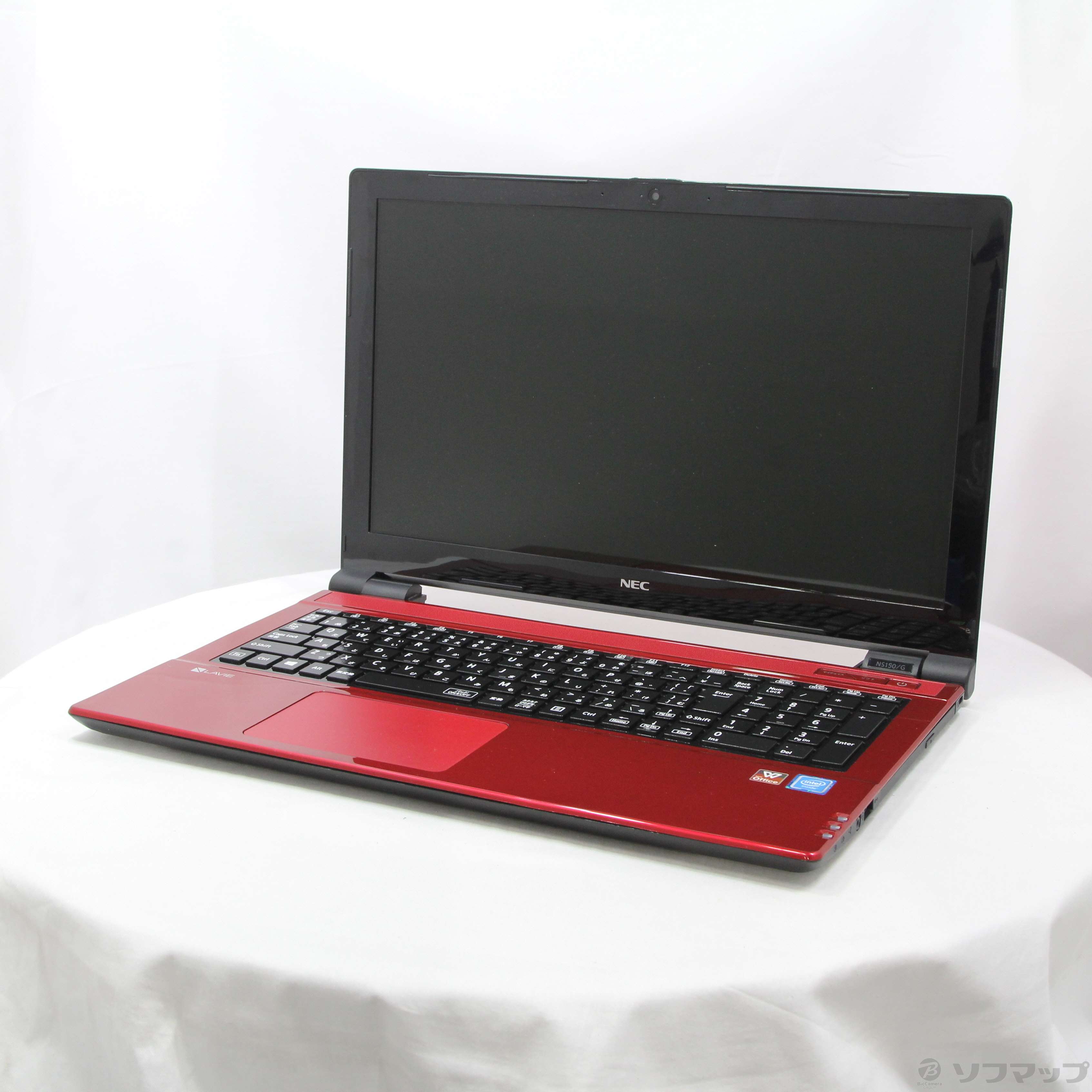 NEC LaVie 15.6インチ レッドノートPC 中古　動作確認済み　c17 NEC LAVIE 15.6インチ ノートPC NS700/K 中古 レッド NEC LAVIE 15.6