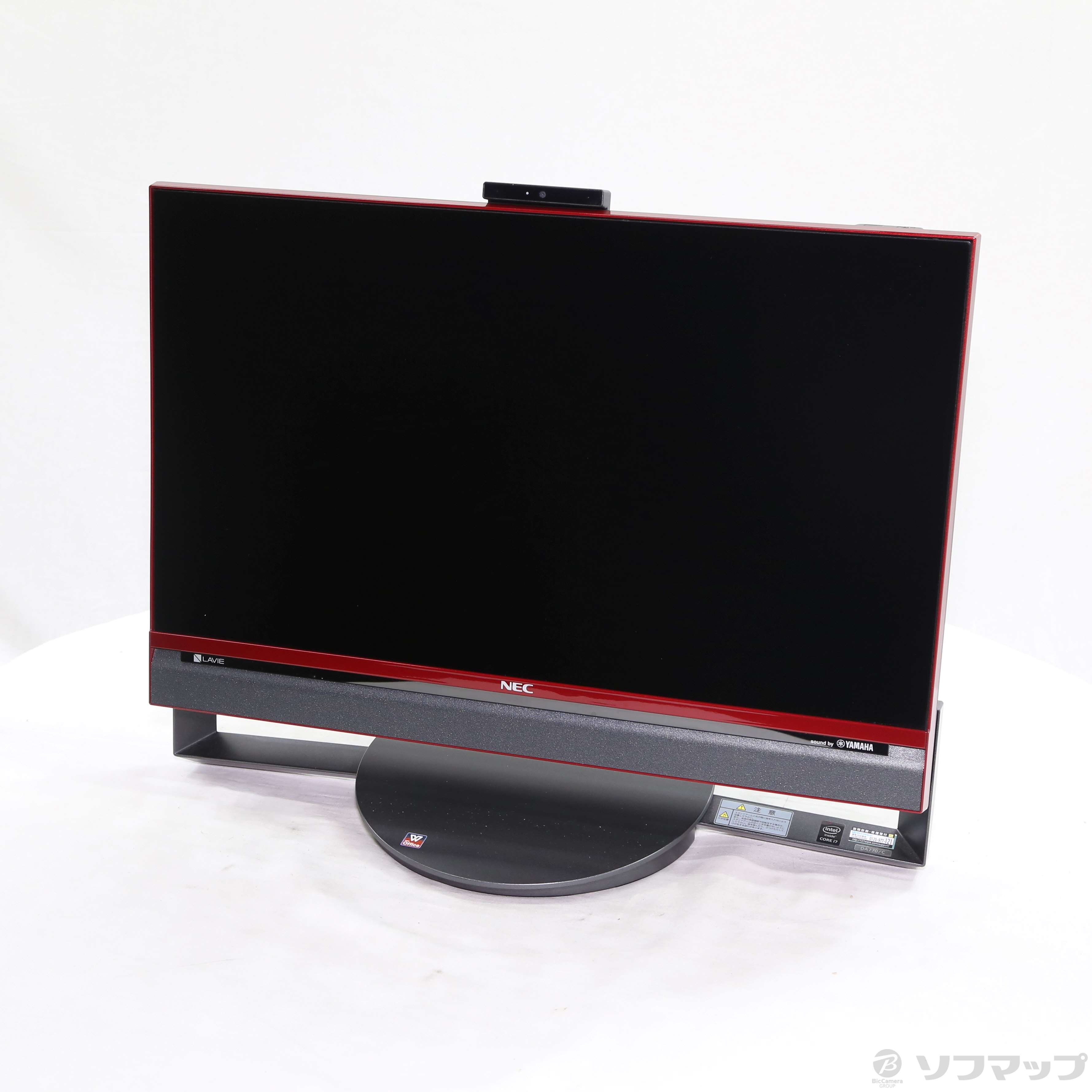 LAVIE PC-DA770CAR (クランベリーレッド) 中古】LAVIE Desk All-in-one DA770／CAR PC-DA770CAR
