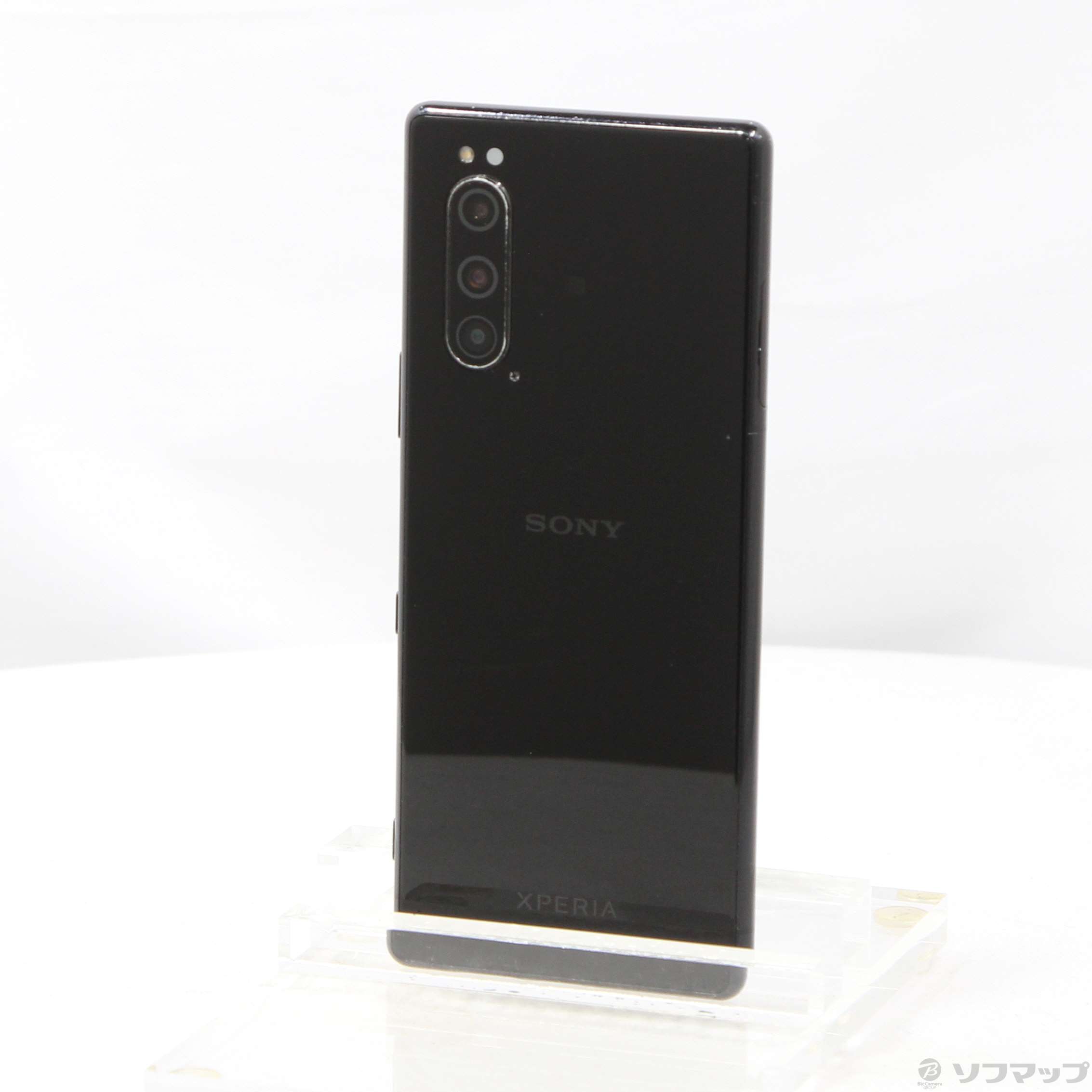 中古】Xperia 5 128GB ブラック J9260 SIMフリー ［6.1インチ有機EL