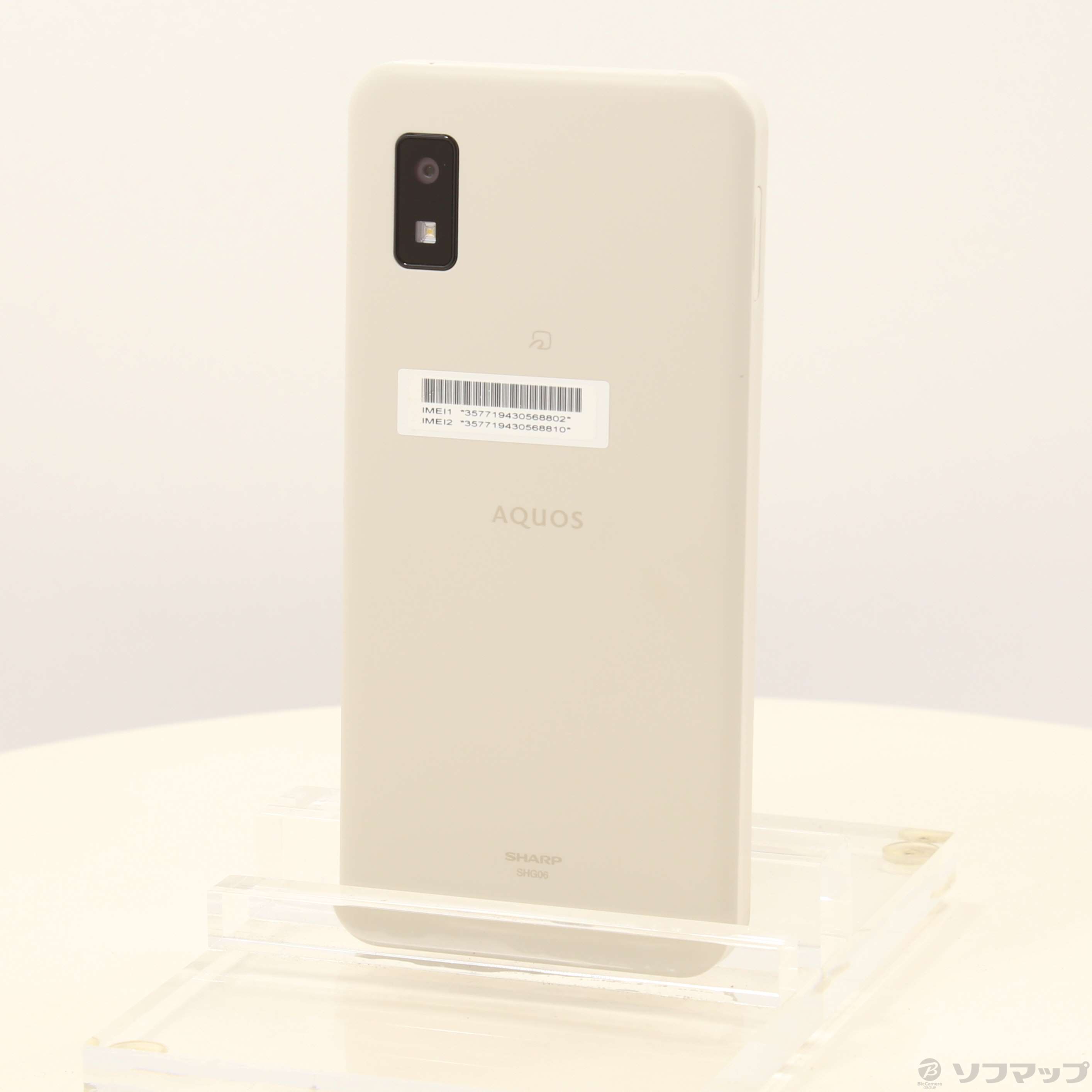 AQUOS - AQUOS wish SHG06 アイボリー 64 GB au(SIMフリー) 中古】AQUOS wish 64GB アイボリー SHG06 au SIMフリー
