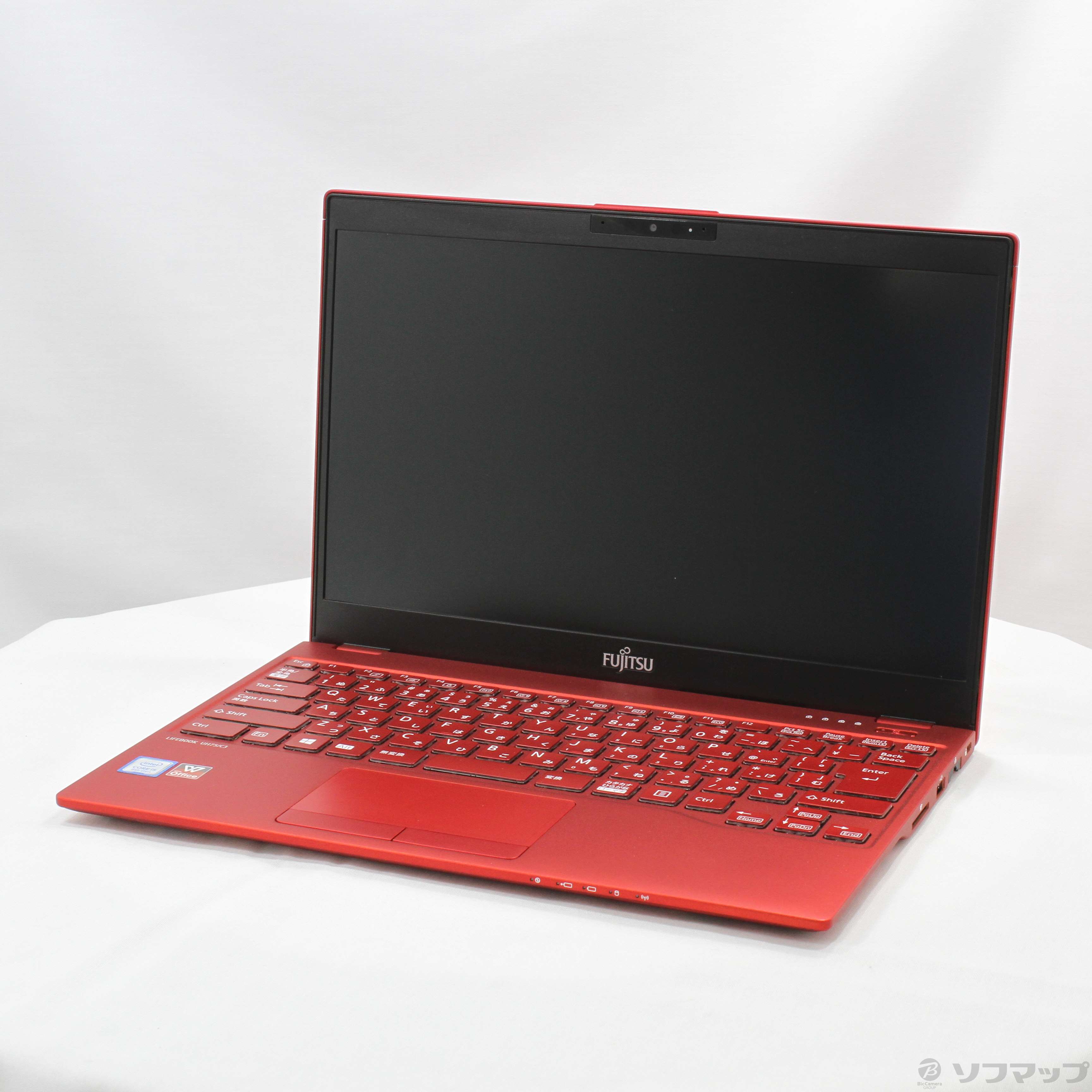 Fujitsu LIFEBOOK UH75/C3 レッド 中古】LIFEBOOK UH75／C3 FMVU75C3R ガーネットレッド 〔Windows 10