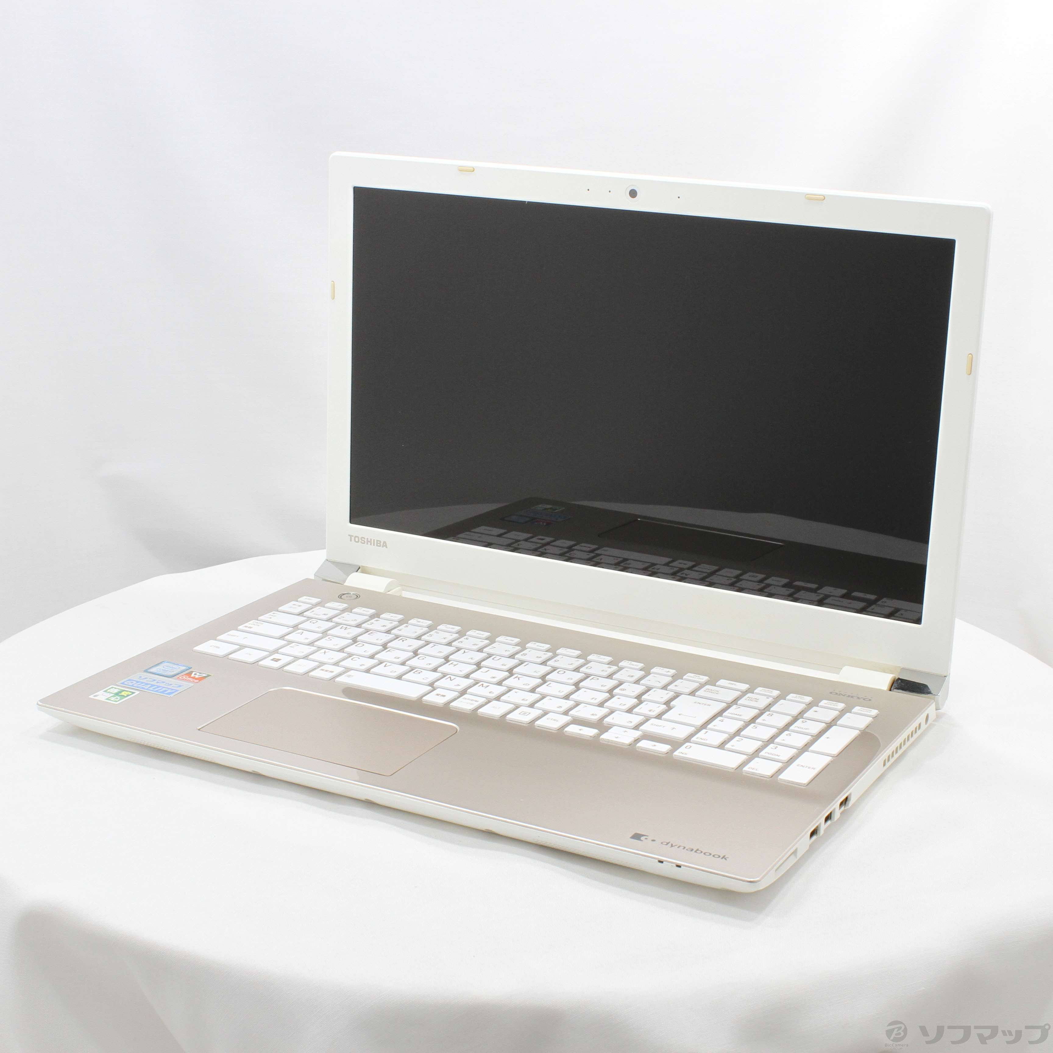 中古】格安安心パソコン dynabook T65／CG PT65CGP-RJB サテンゴールド