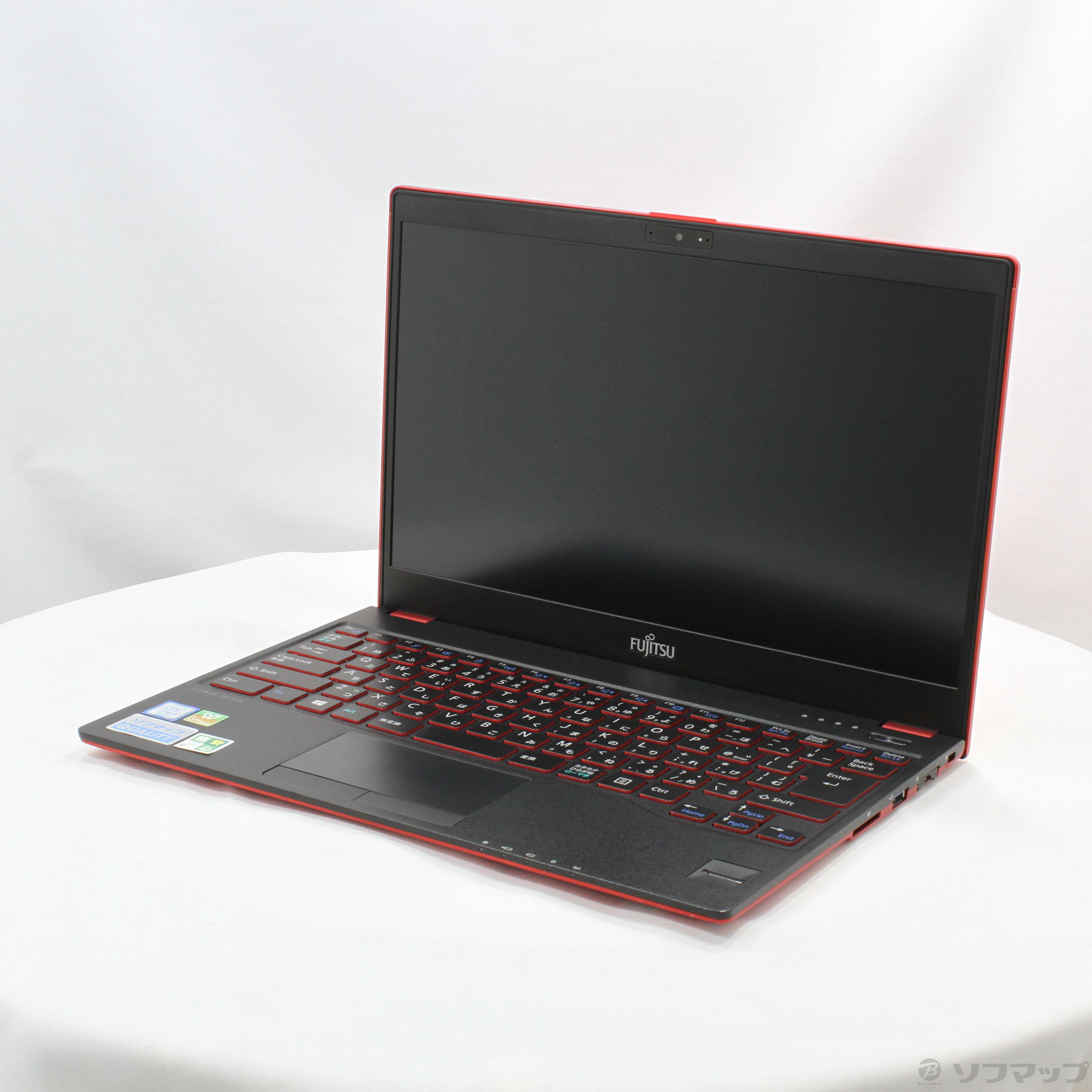 中古】格安安心パソコン LIFEBOOK UH75／B1 FMVU75B1R サテンレッド