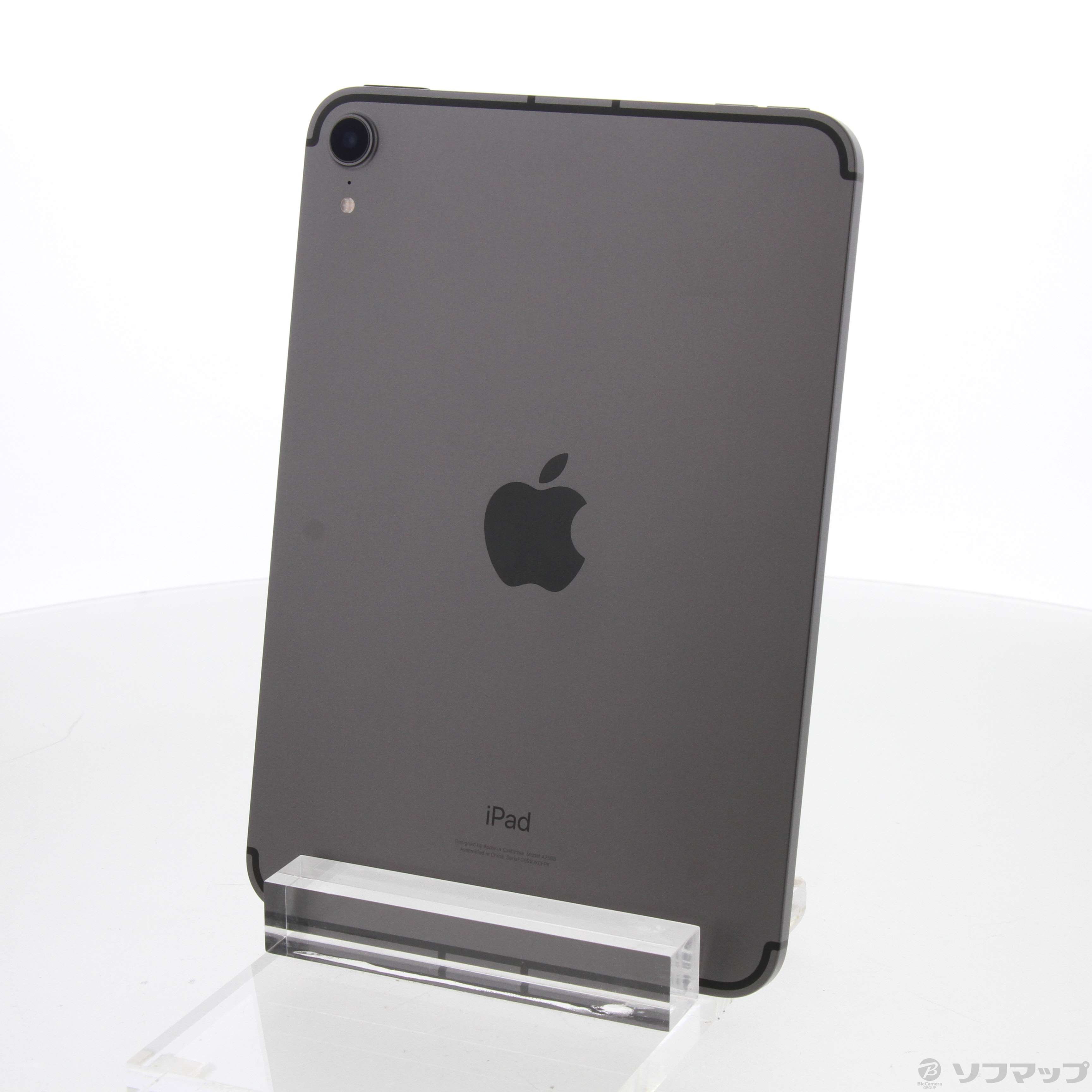 中古】iPad mini 第6世代 256GB スペースグレイ MK8F3J／A SIM