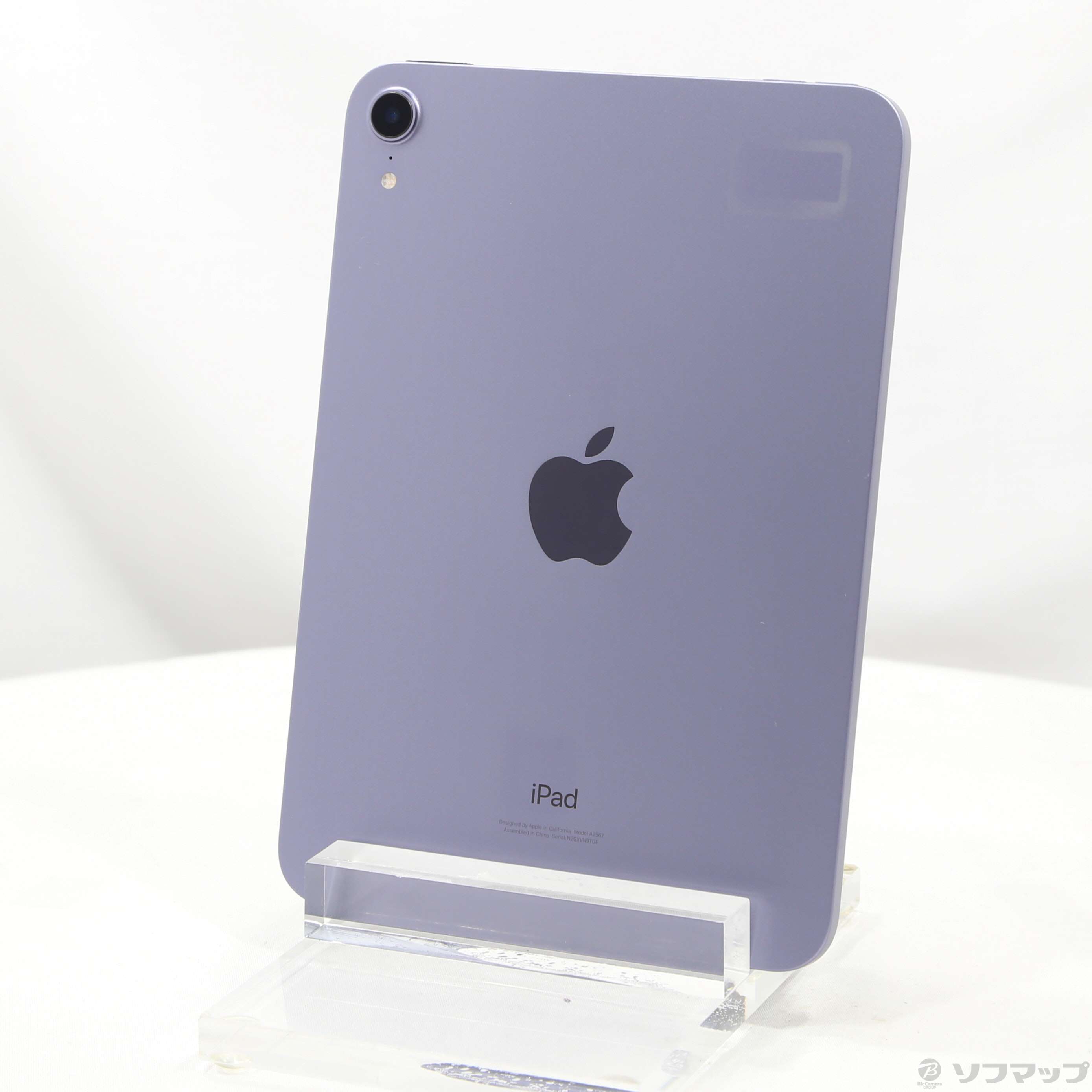 中古】iPad mini 第6世代 64GB パープル 3J366J／A Wi-Fi