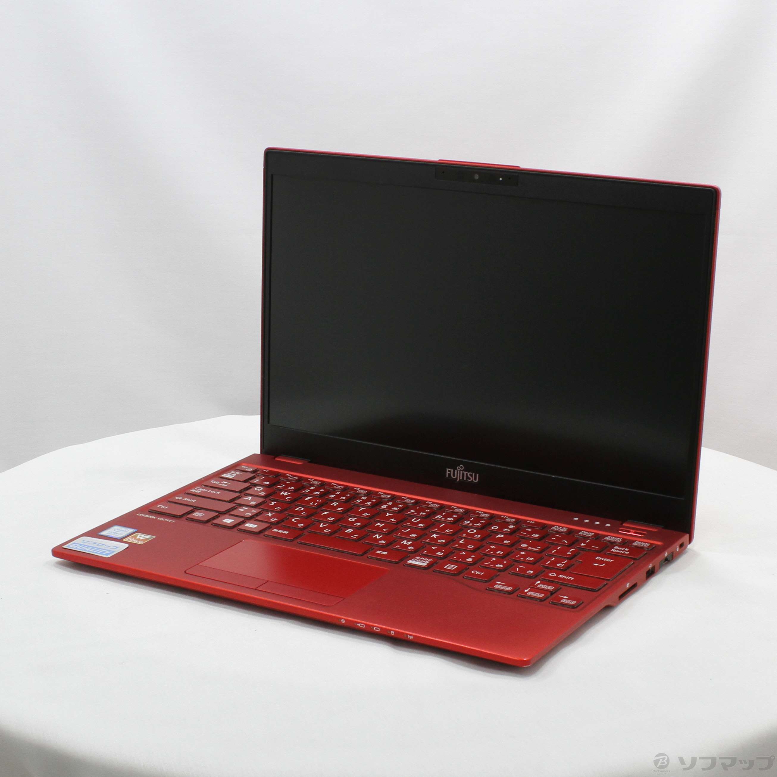 中古】LIFEBOOK UH75／C3 FMVU7C3RDB ガーネットレッド 〔Windows 10