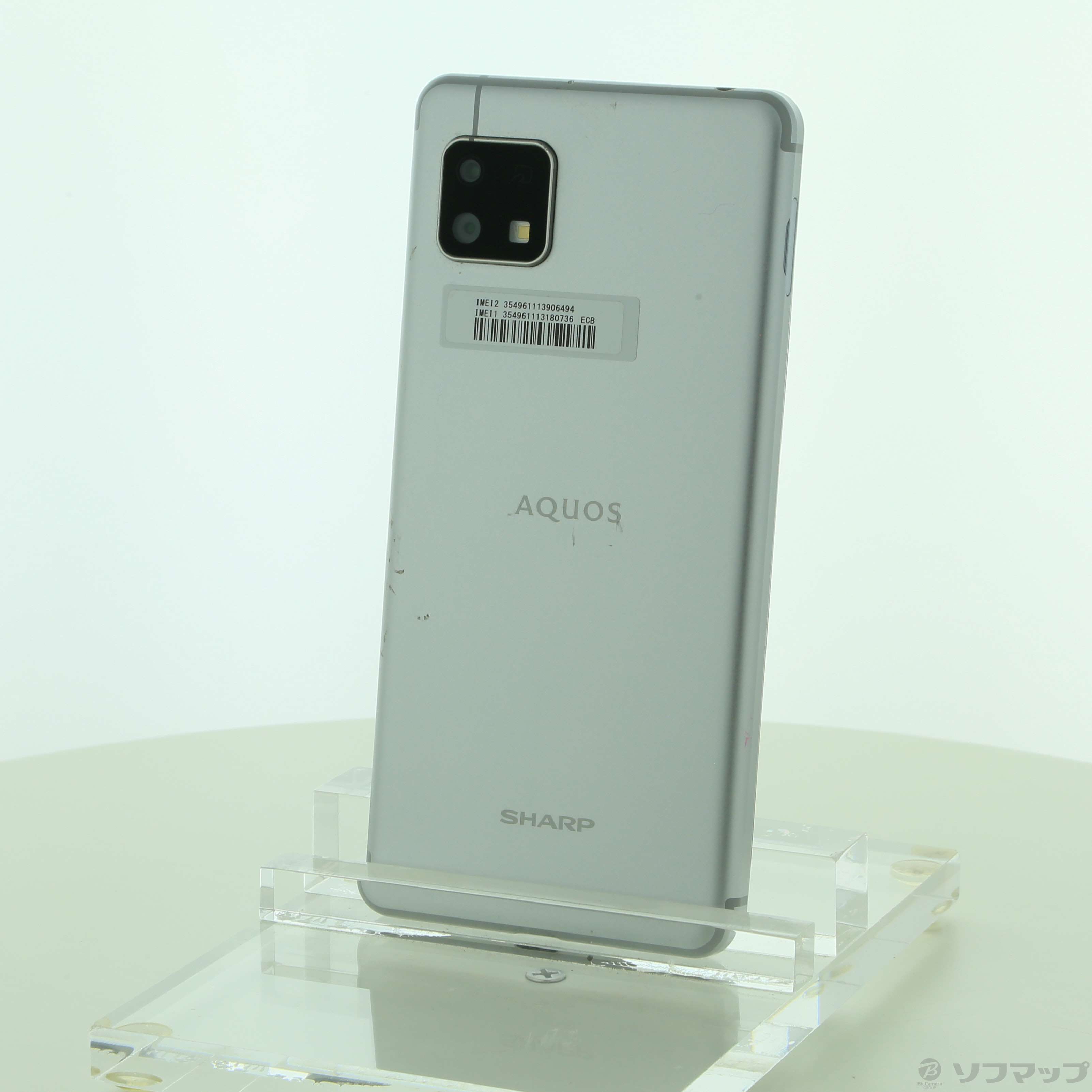 ソフマップ 〔品〕 AQUOS sense4 lite 64GB シルバー SH-RM15 楽天 SIM