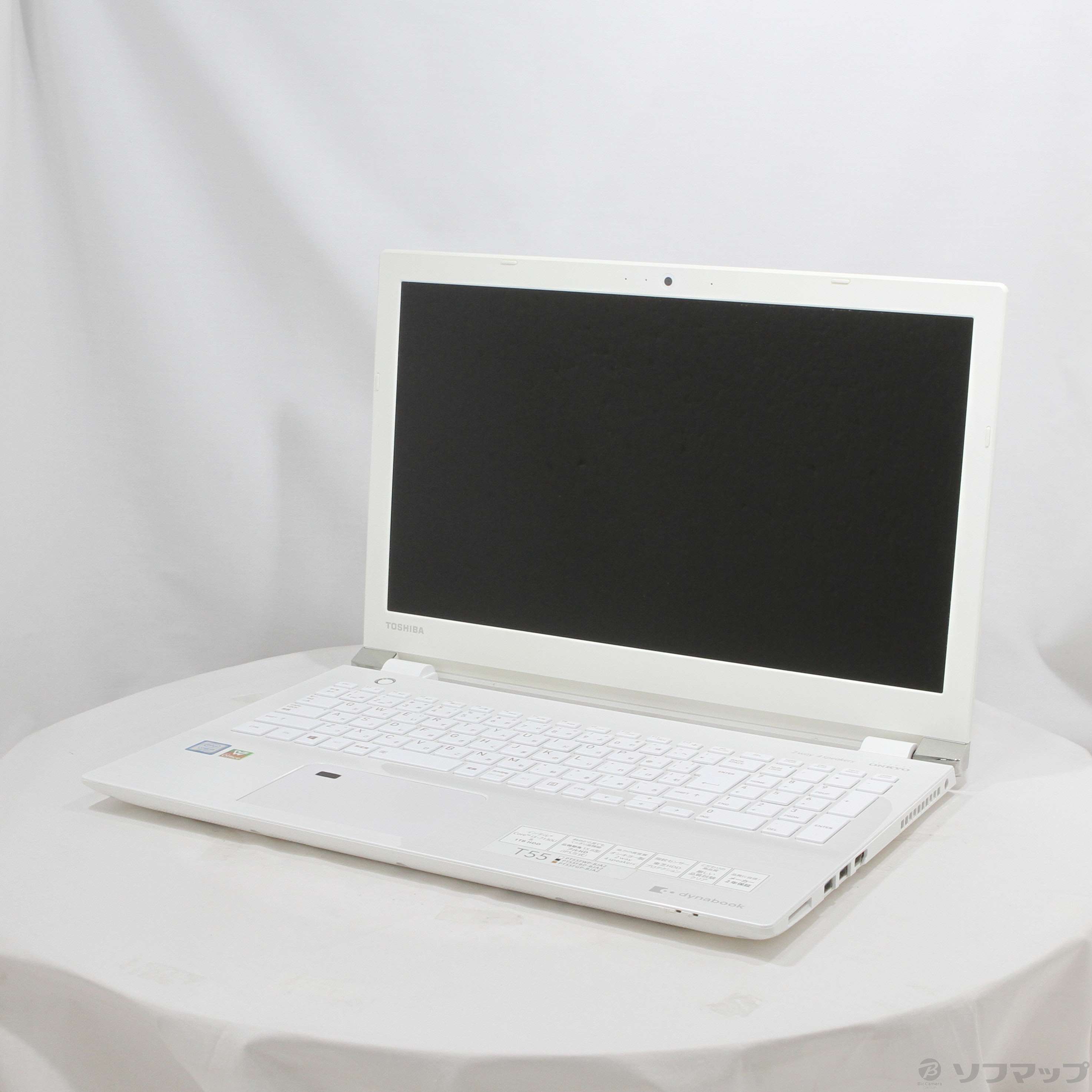 中古】dynabook T55／FW PT55FWP-BJA2 リュクスホワイト 〔Windows 10