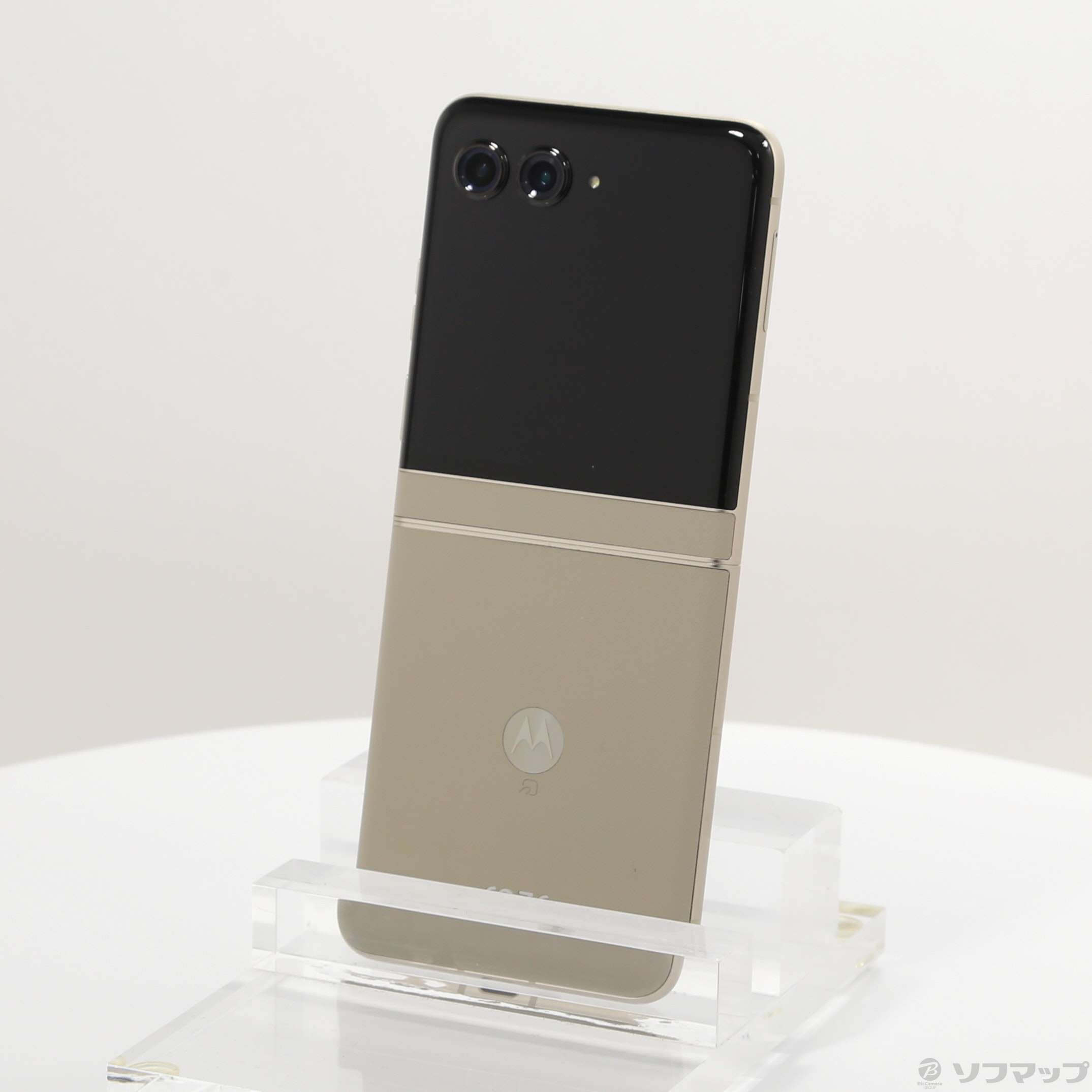 中古 motorola razr 50s サンドクリーム おまけ付き ゲオ公式通販サイト/ゲオオンラインストア【中古】【安心保証