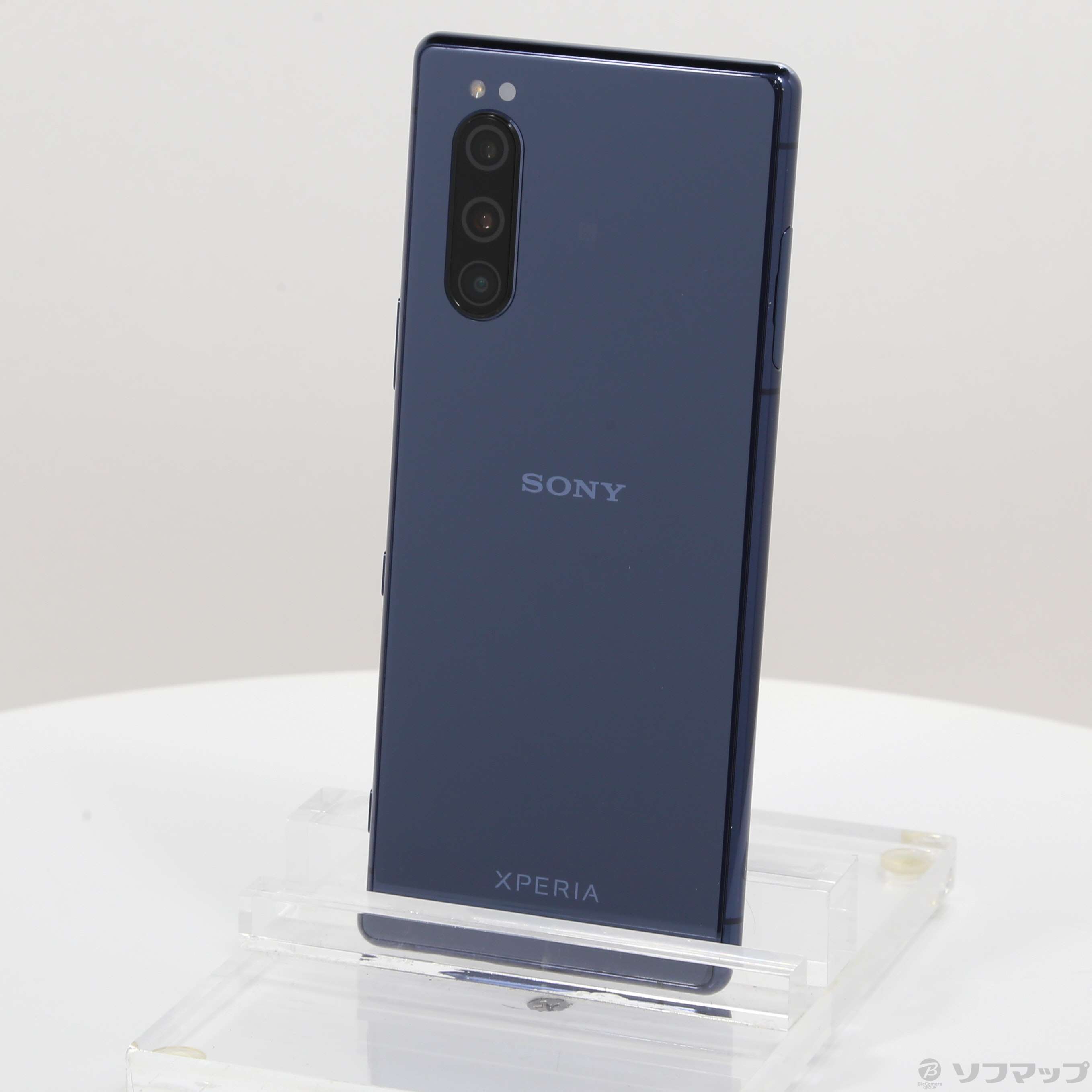 中古】Xperia 5 128GB ブルー J9260JPL SIMフリー ［6.1インチ有機EL