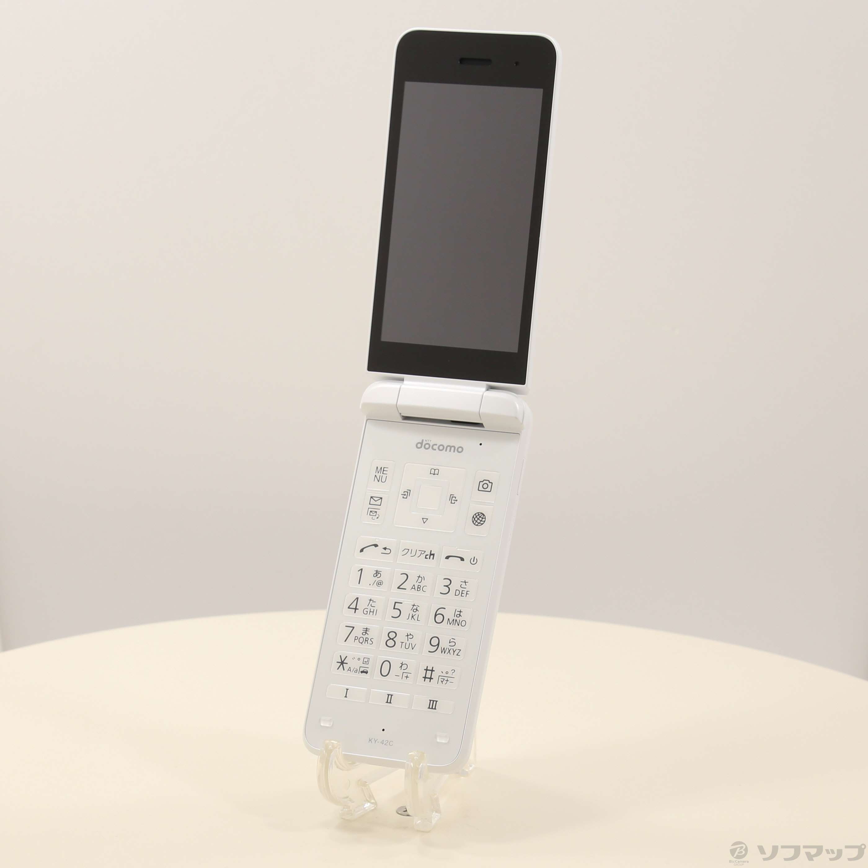 中古】DIGNO ケータイ KY-42C ホワイト docomo SIMフリー
