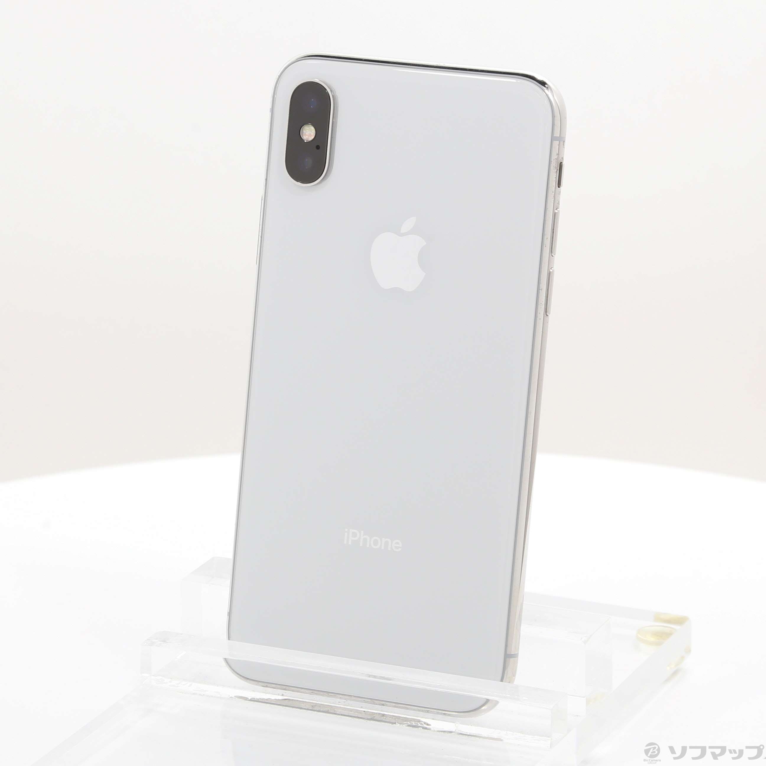 中古】iPhoneX 64GB シルバー NQAY2J／A SoftBank [2133068070086