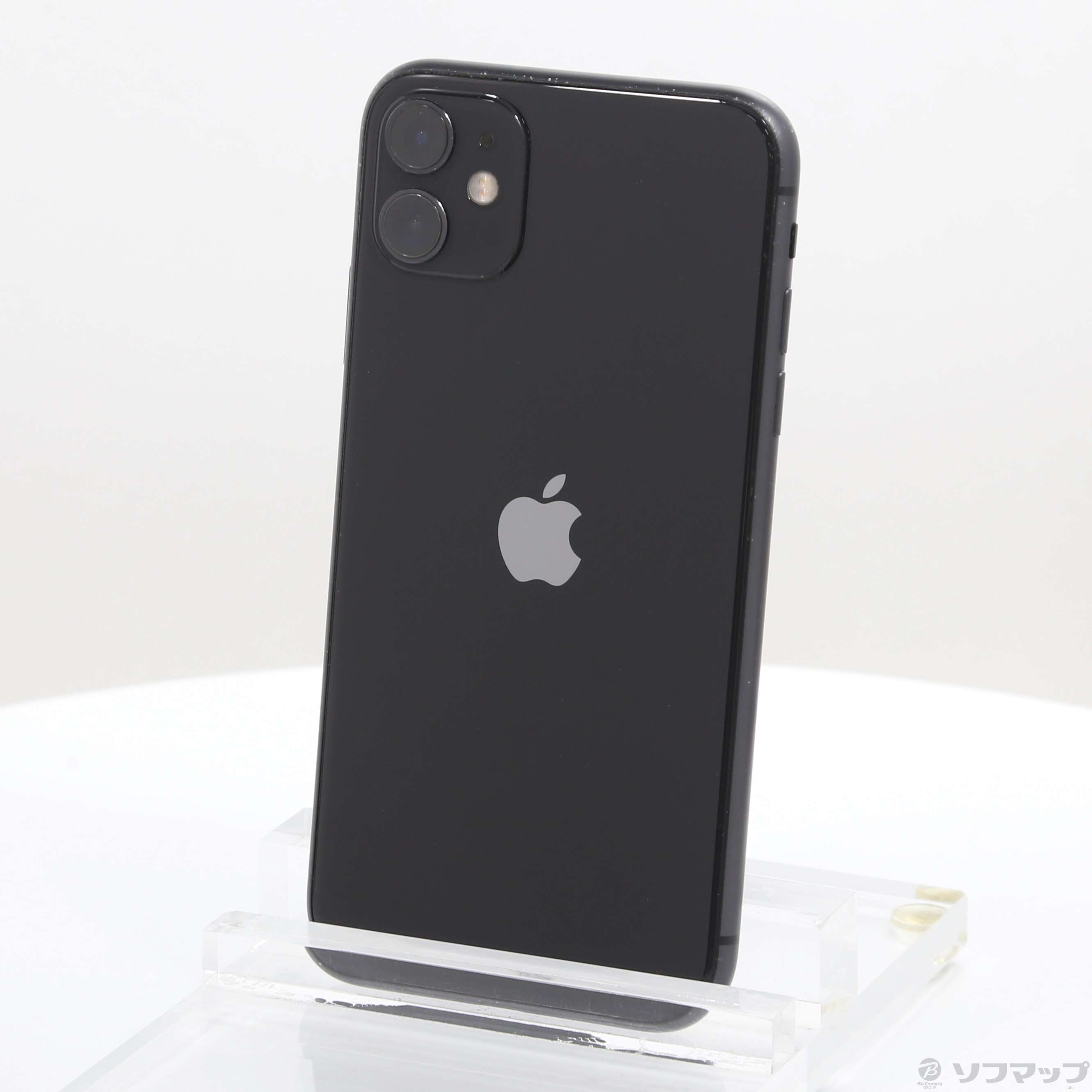中古】iPhone11 64GB ブラック MWLT2J／A SoftBank [2133068216187