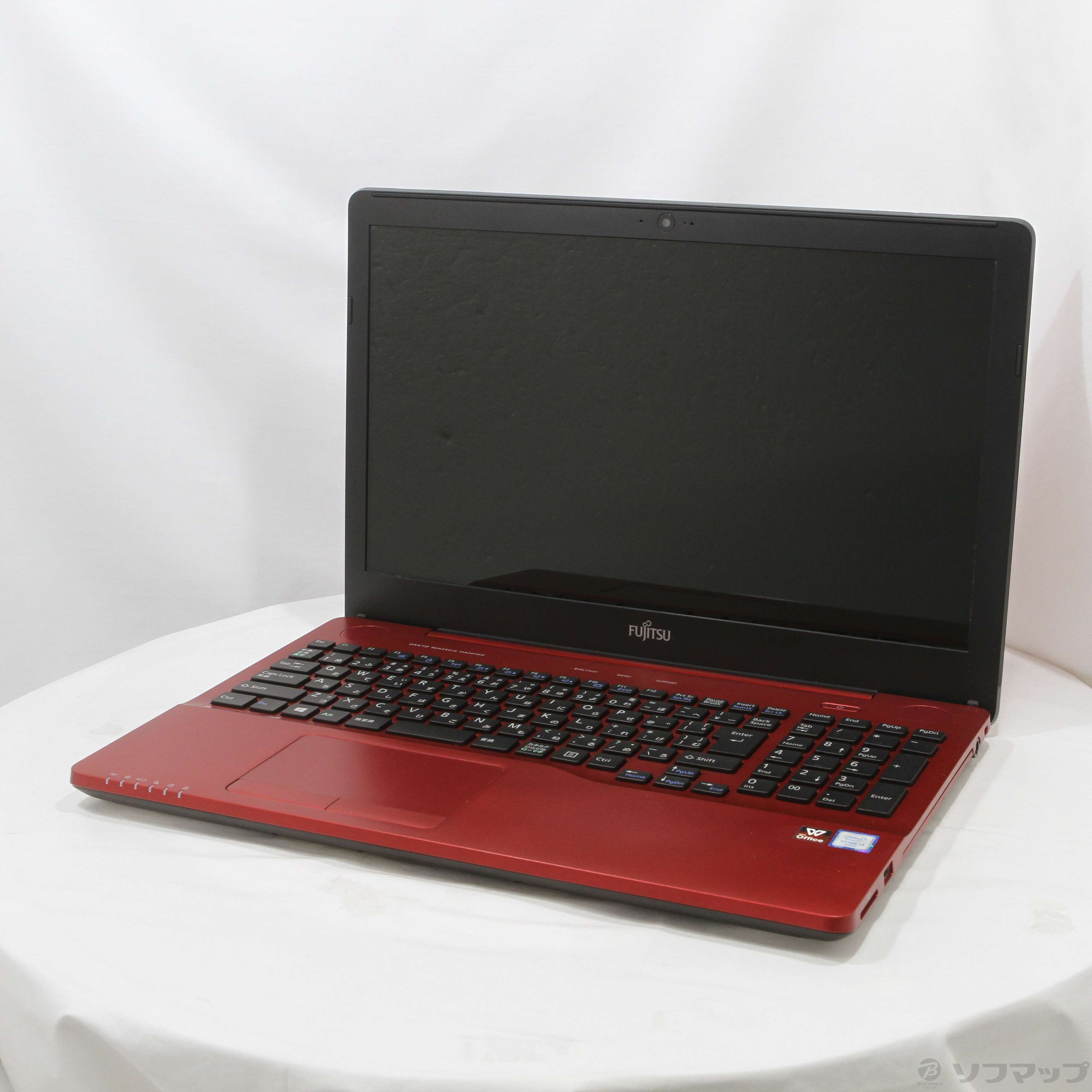 富士通ノートパソコン LIFEBOOK AH45/A3 ルビーレッド15.6型 中古】LIFEBOOK AH45／X FMVA45XR ルビーレッド 〔Windows 10〕 ［Core