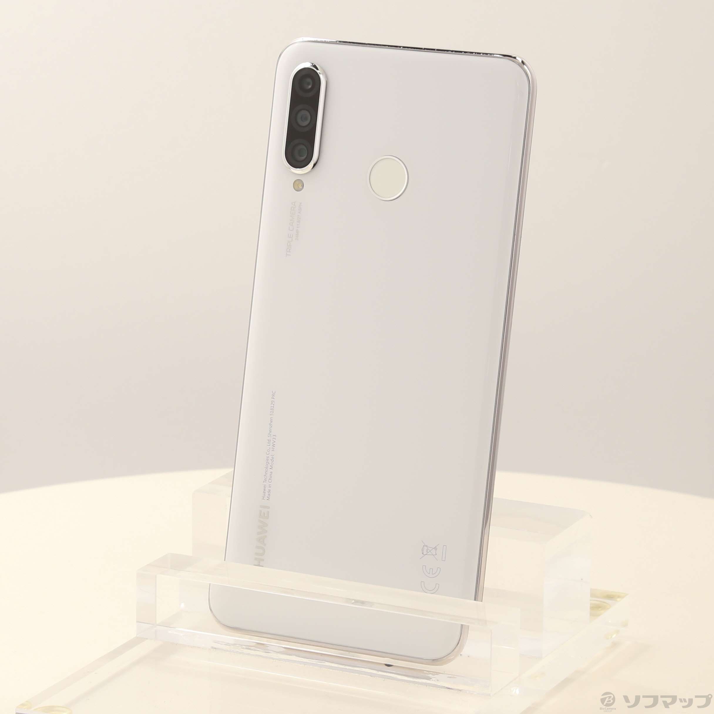 中古】HUAWEI P30 lite Premium 128GB パールホワイト HWV33SWA au