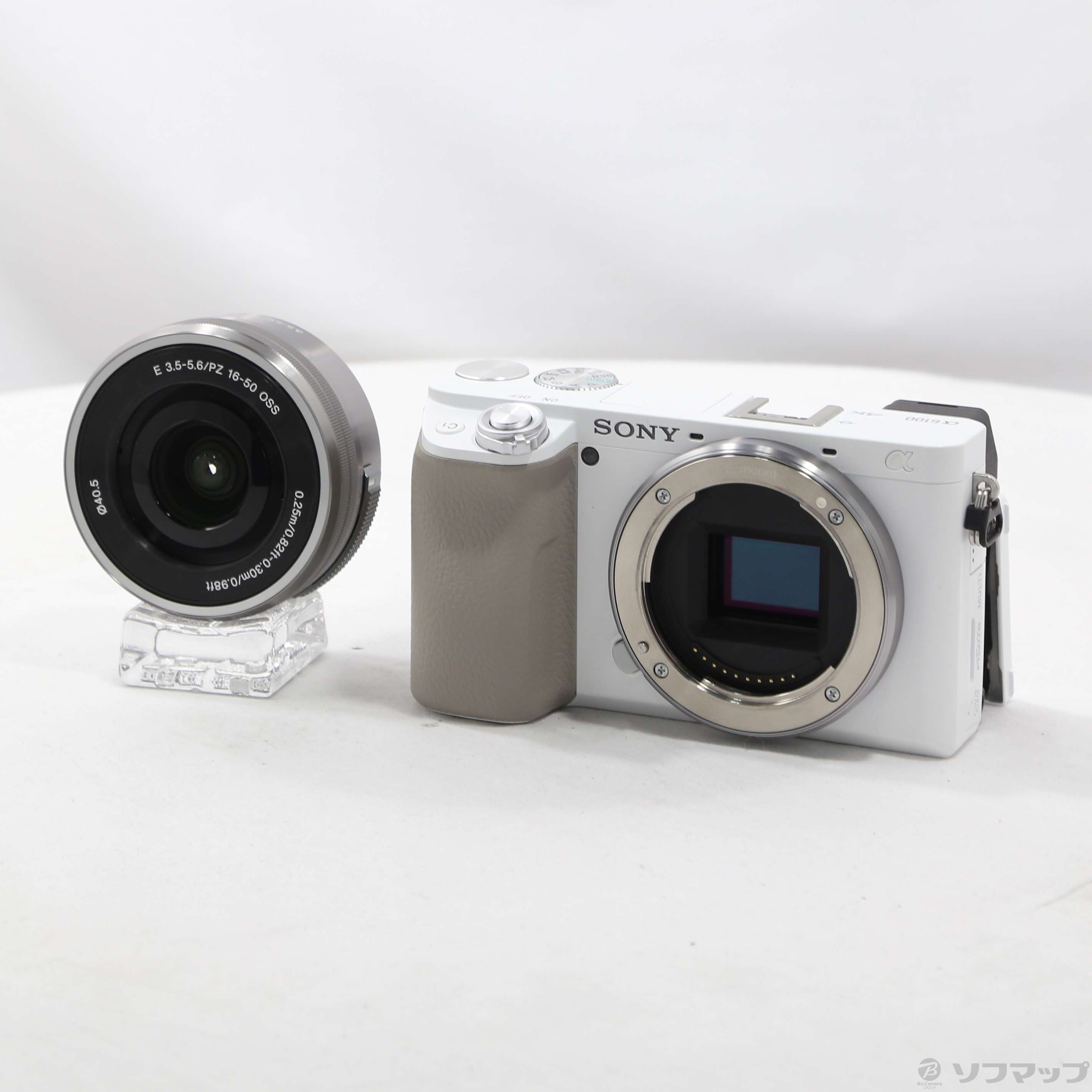 中古】α6100 ILCE-6100L パワーズームレンズキット ホワイト