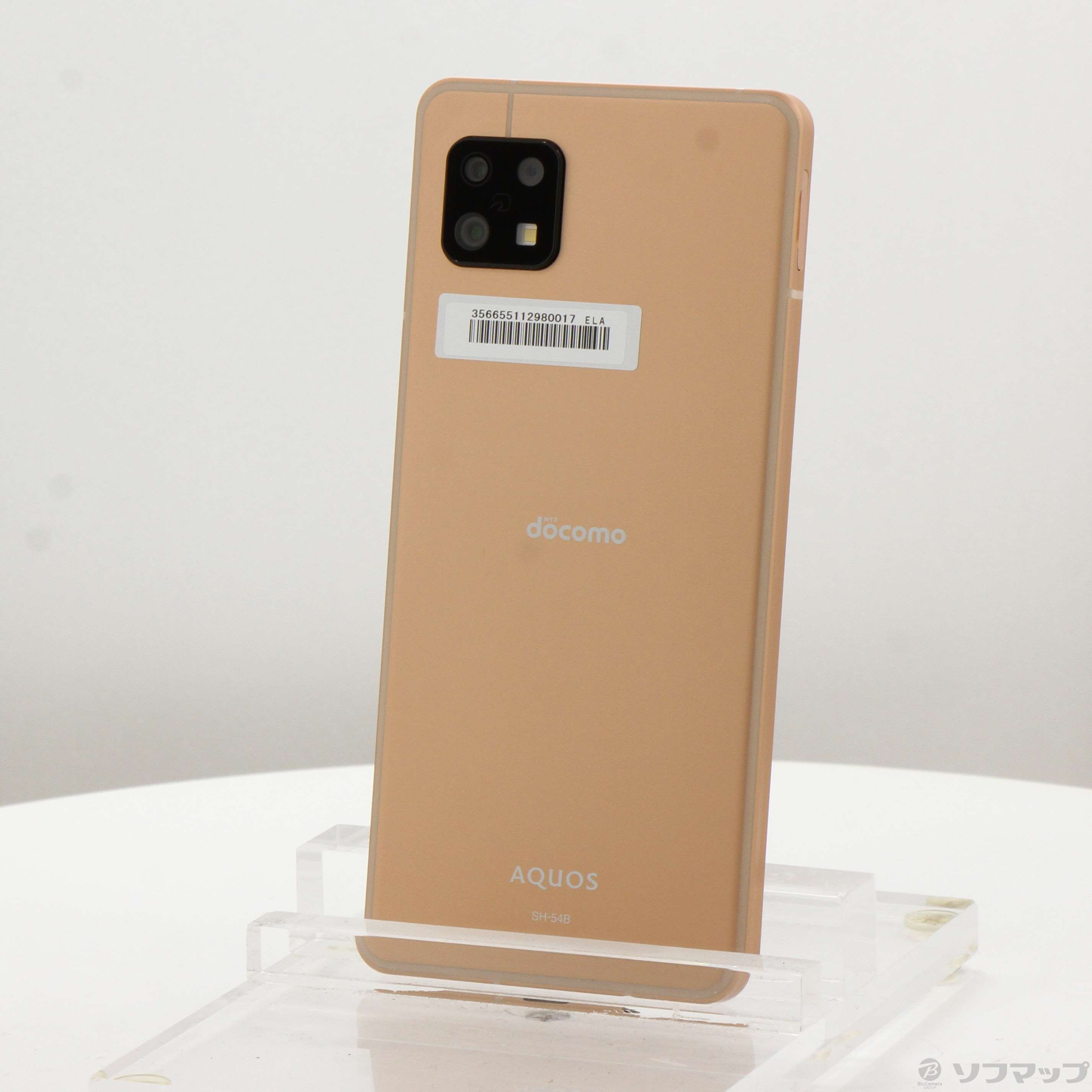 中古】AQUOS sense6 64GB ライトカッパー SH-54B docomo SIMフリー