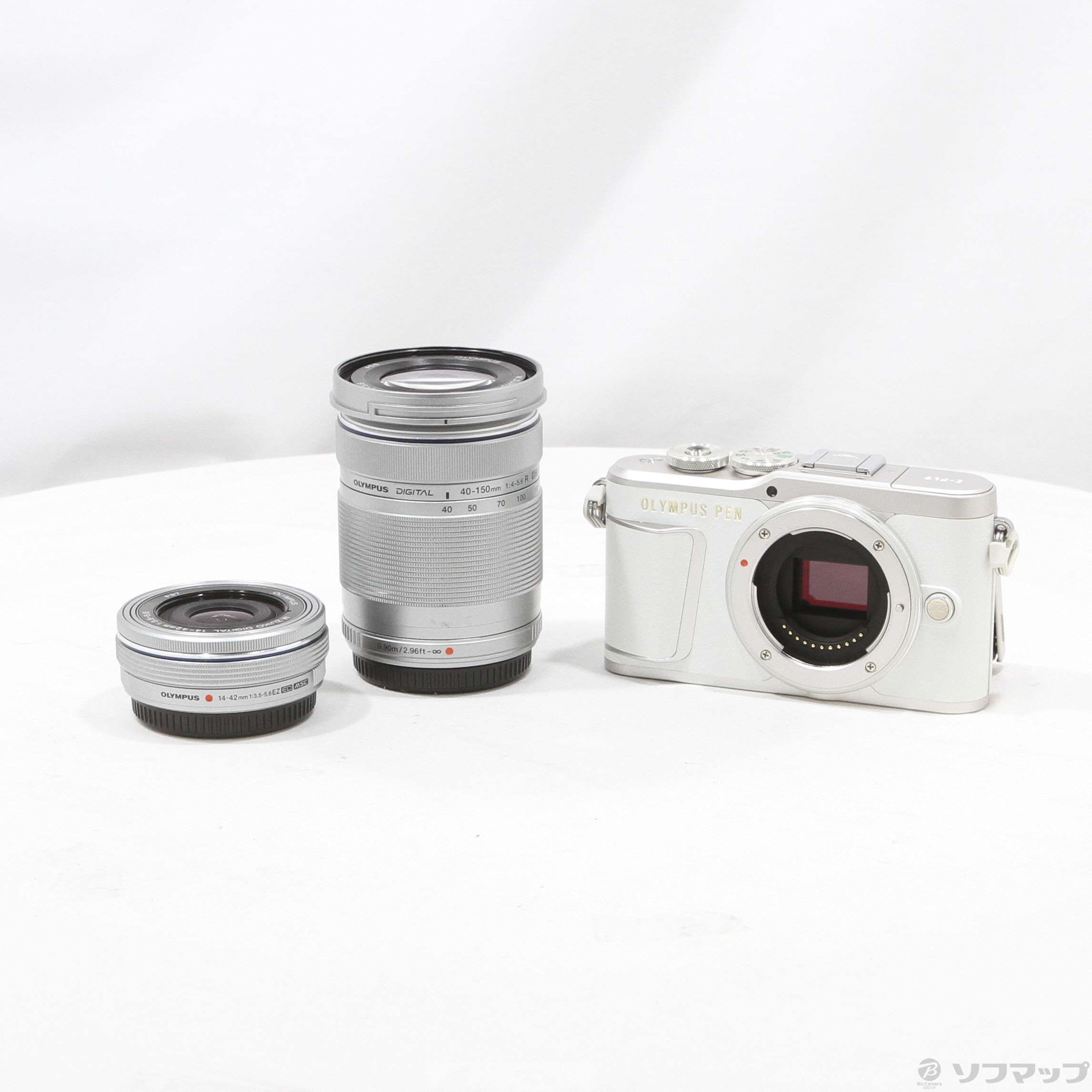 OLYMPUS PEN E-PL9 ホワイト ダブルズームキット美品 中古】PEN E-PL9 EZダブルズームキット ホワイト [2133069951933