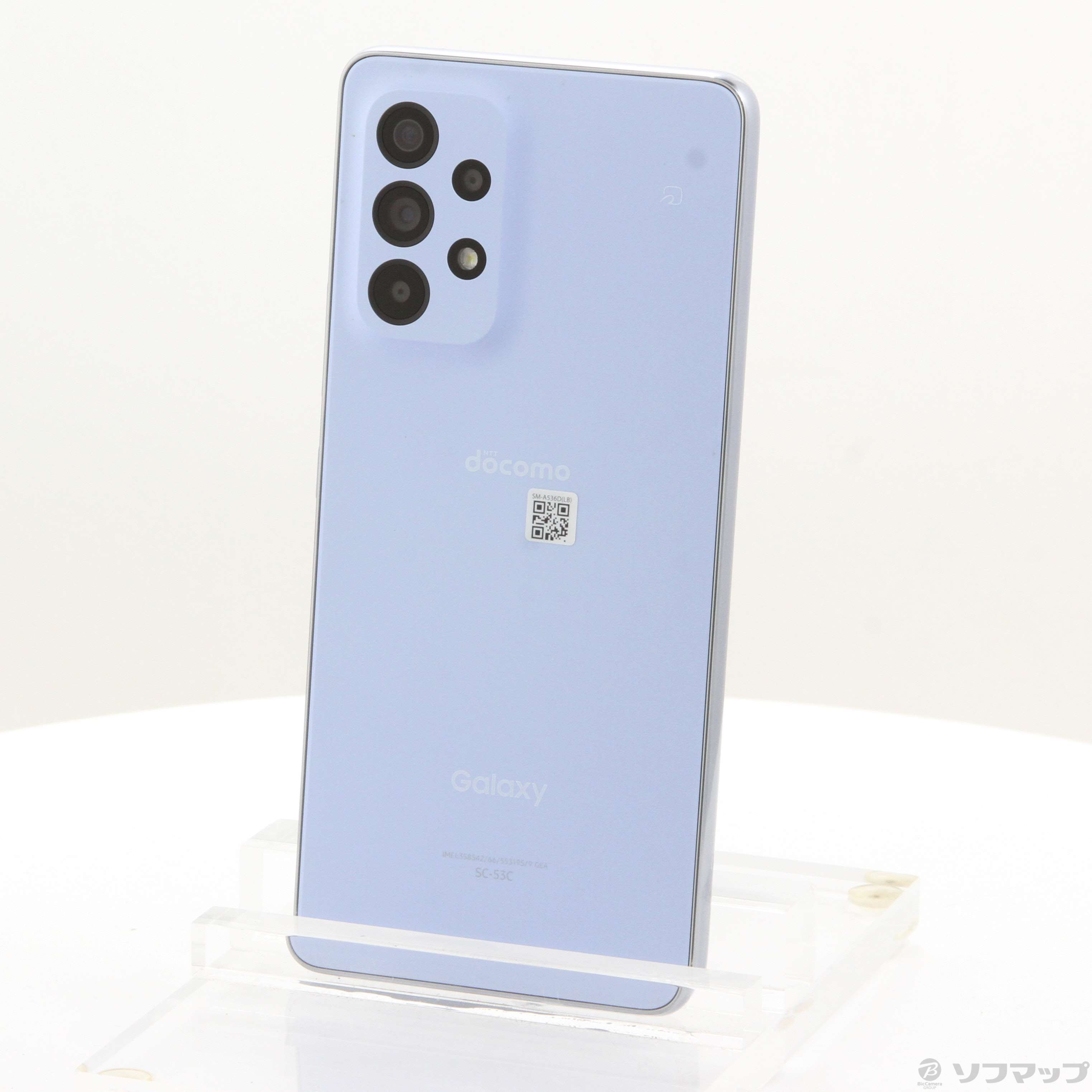 中古】GALAXY A53 5G 128GB オーサムブルー SC-53C docomo SIMフリー 
