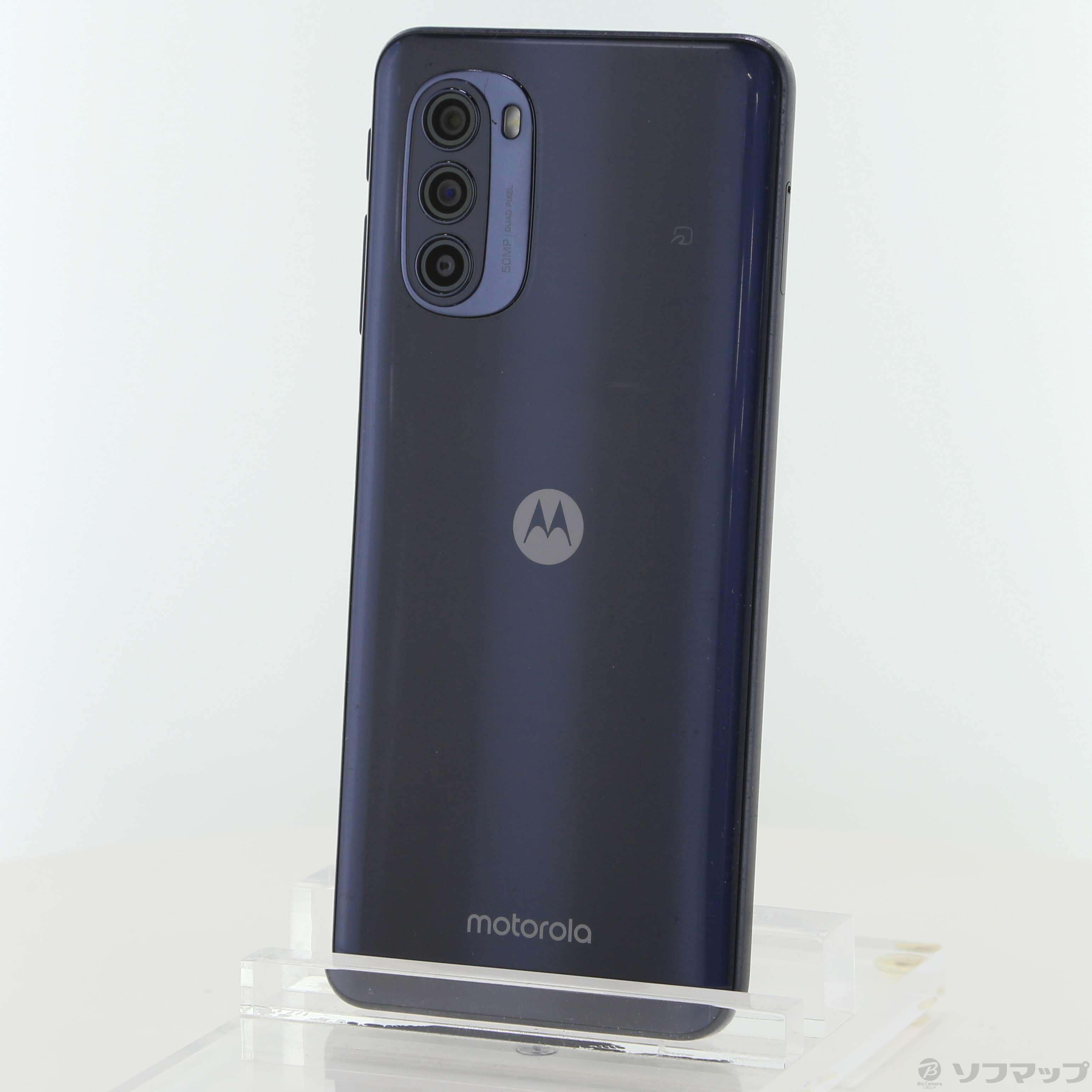 中古】moto g52j 5G 128GB インクブラック PATM0000JP SIMフリー