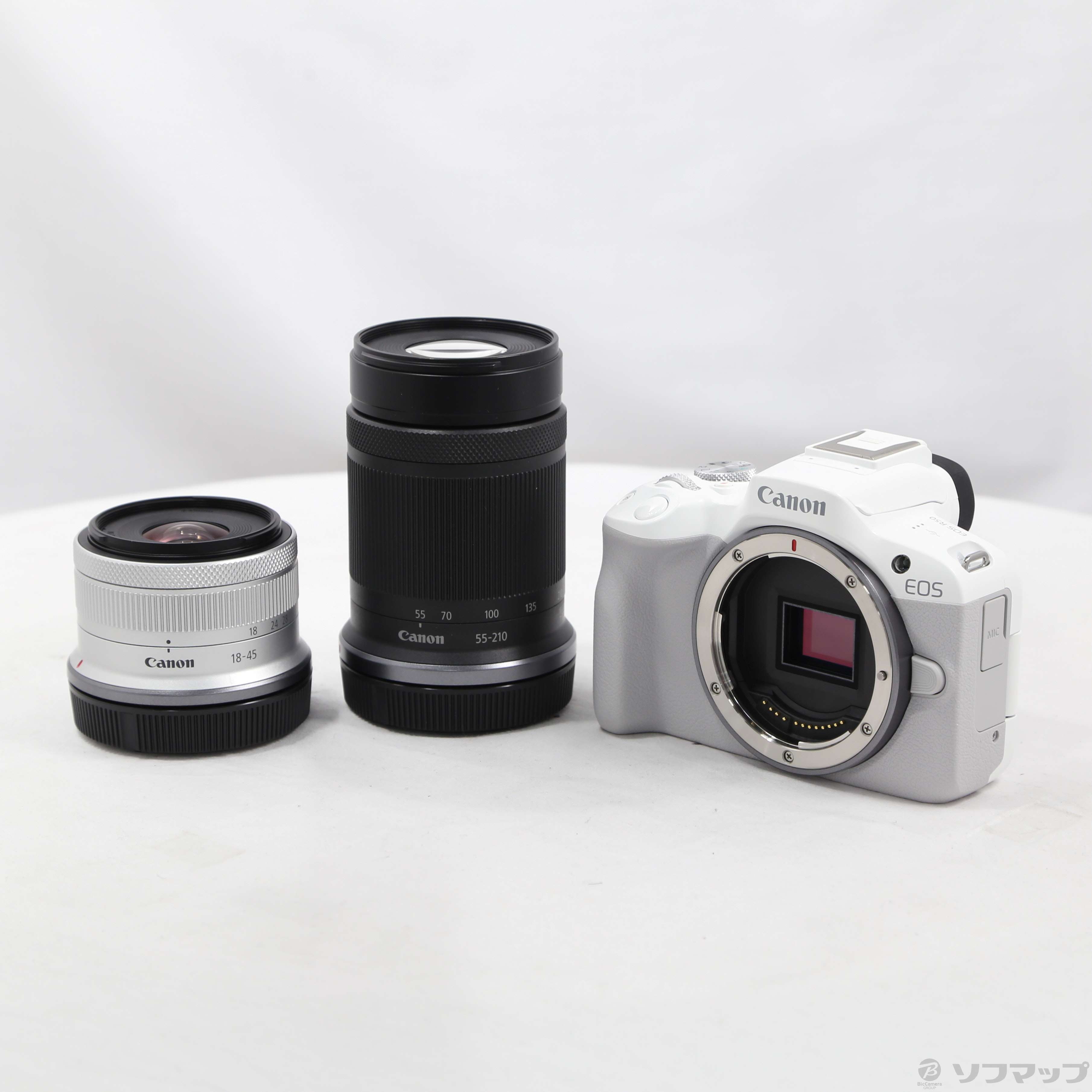 中古】EOS R50 ダブルズームキット ホワイト [2133070376039] - リコレ