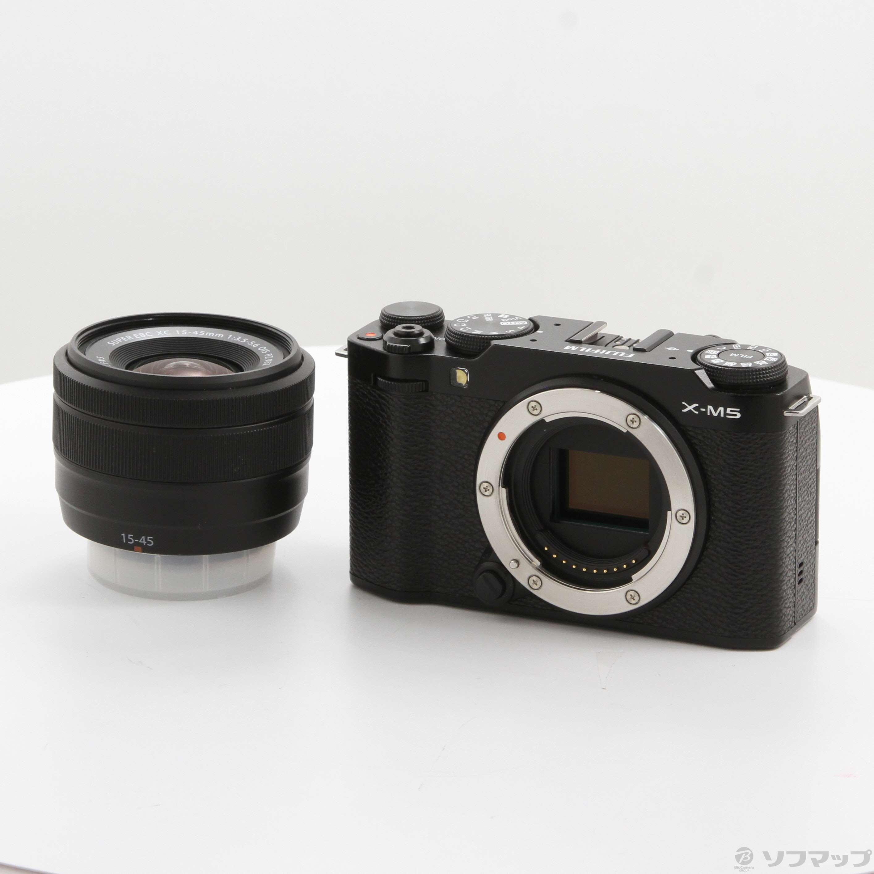 中古】FUJIFILM X-M5 XC15-45mmレンズキット ブラック [2133070725264