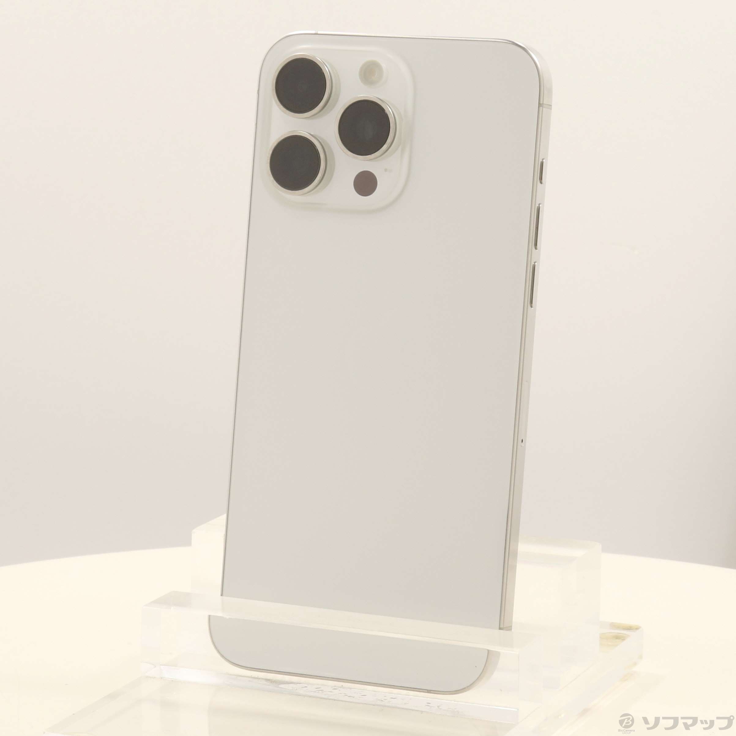 中古】iPhone15 Pro Max 1TB ホワイトチタニウム MU703J／A SIMフリー