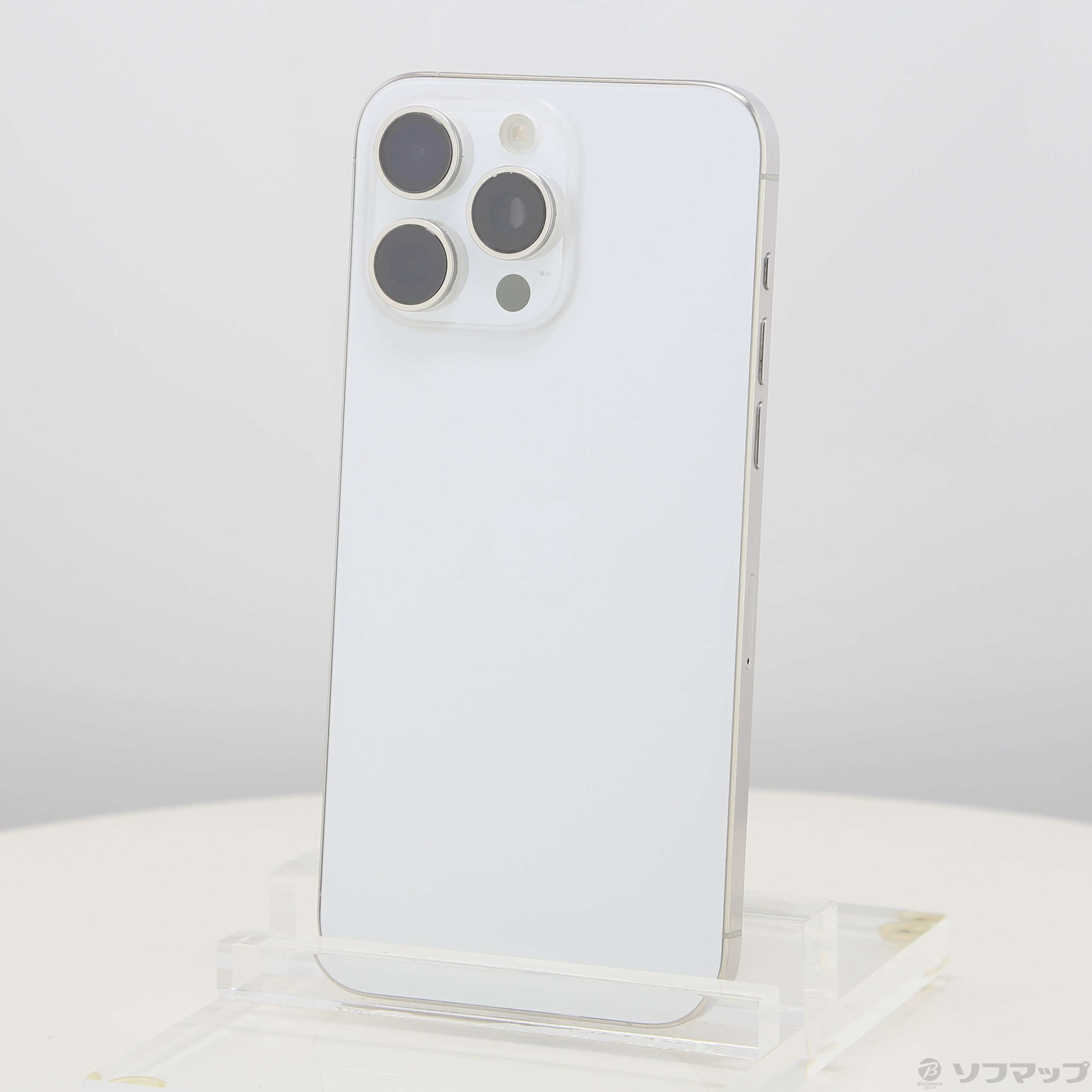 中古】iPhone15 Pro Max 1TB ホワイトチタニウム MU703J／A SIMフリー