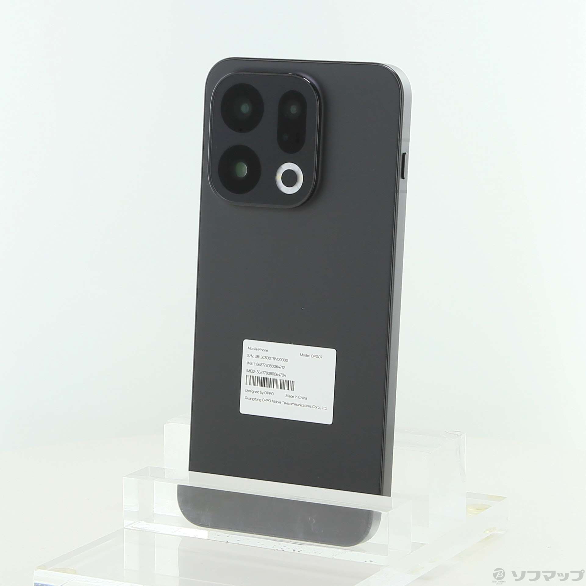 中古】OPPO Find X9 512GB スペースブラック OPG07 au SIMフリー