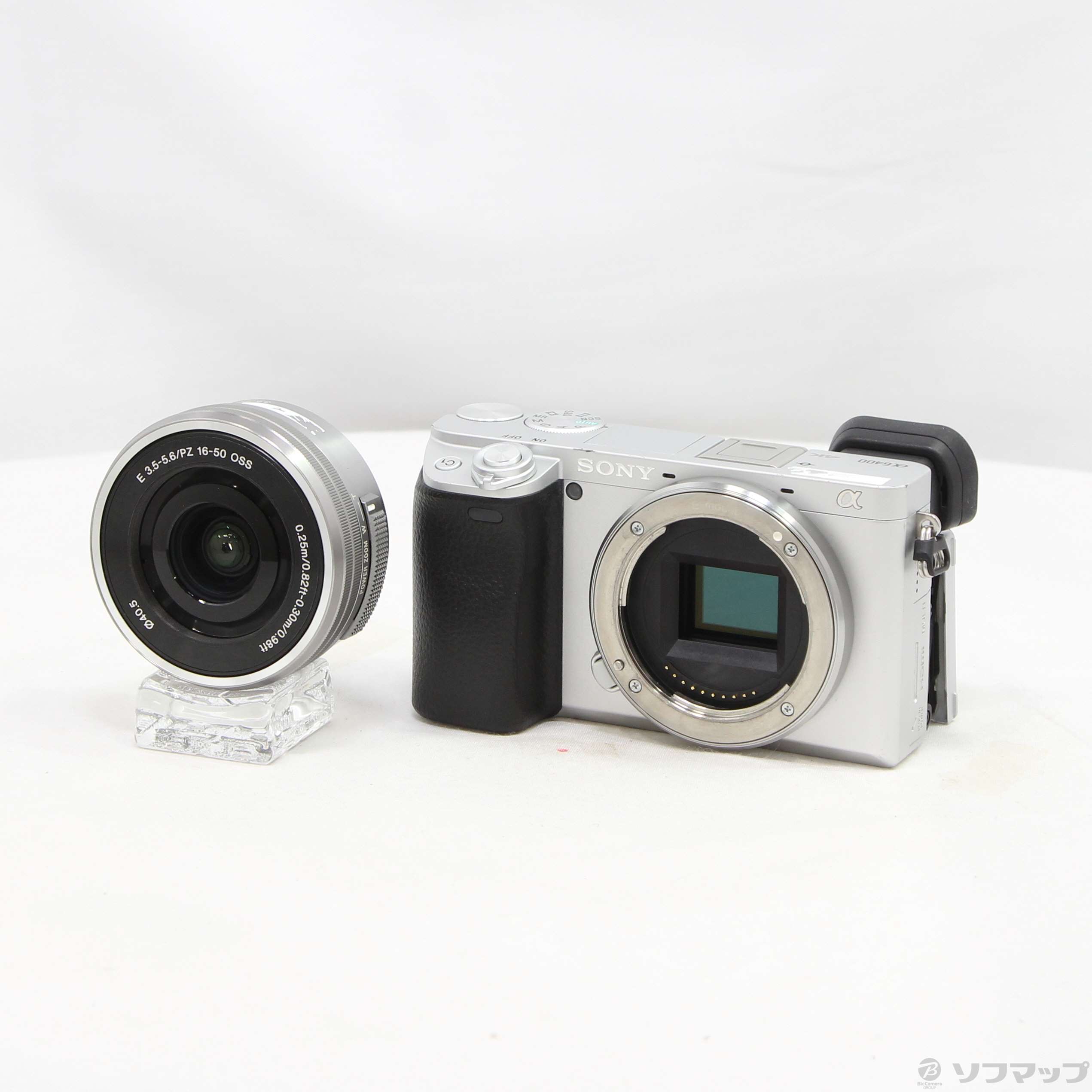 中古】α6400 ILCE-6400L パワーズームレンズキット シルバー