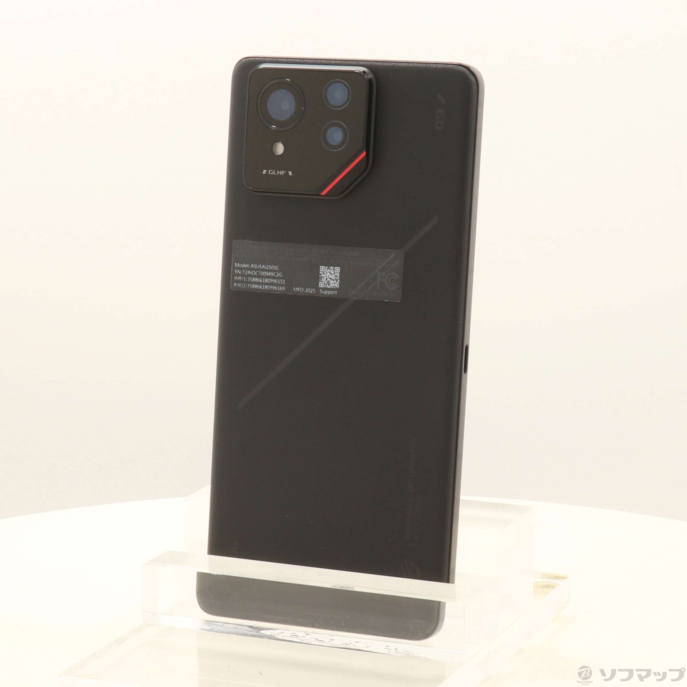 中古】ROG Phone 9 Pro 512GB ファントムブラック R25NR01A SIMフリー