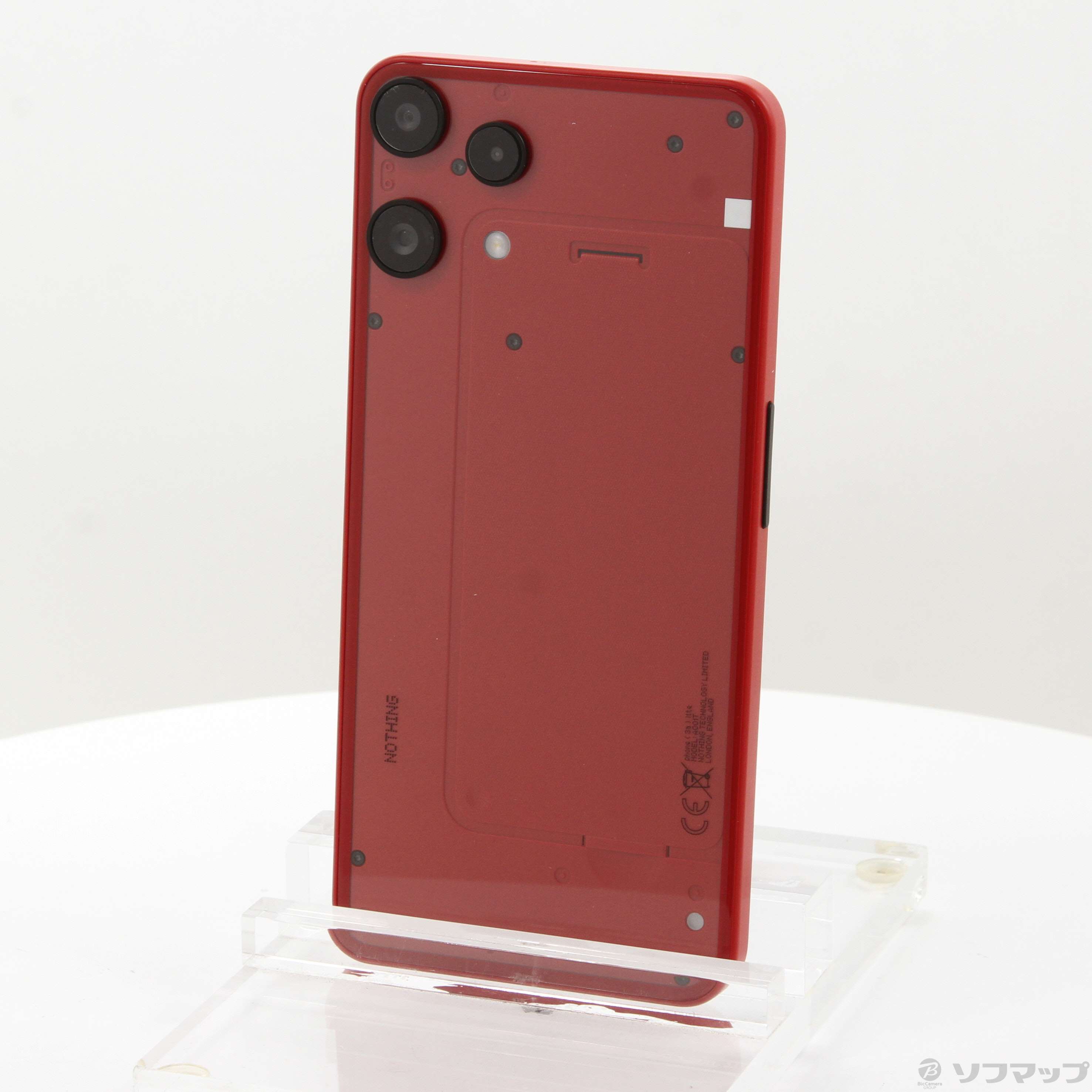 中古】Nothing Phone(3a) Lite 128GB レッド A001T 楽天 SIMフリー