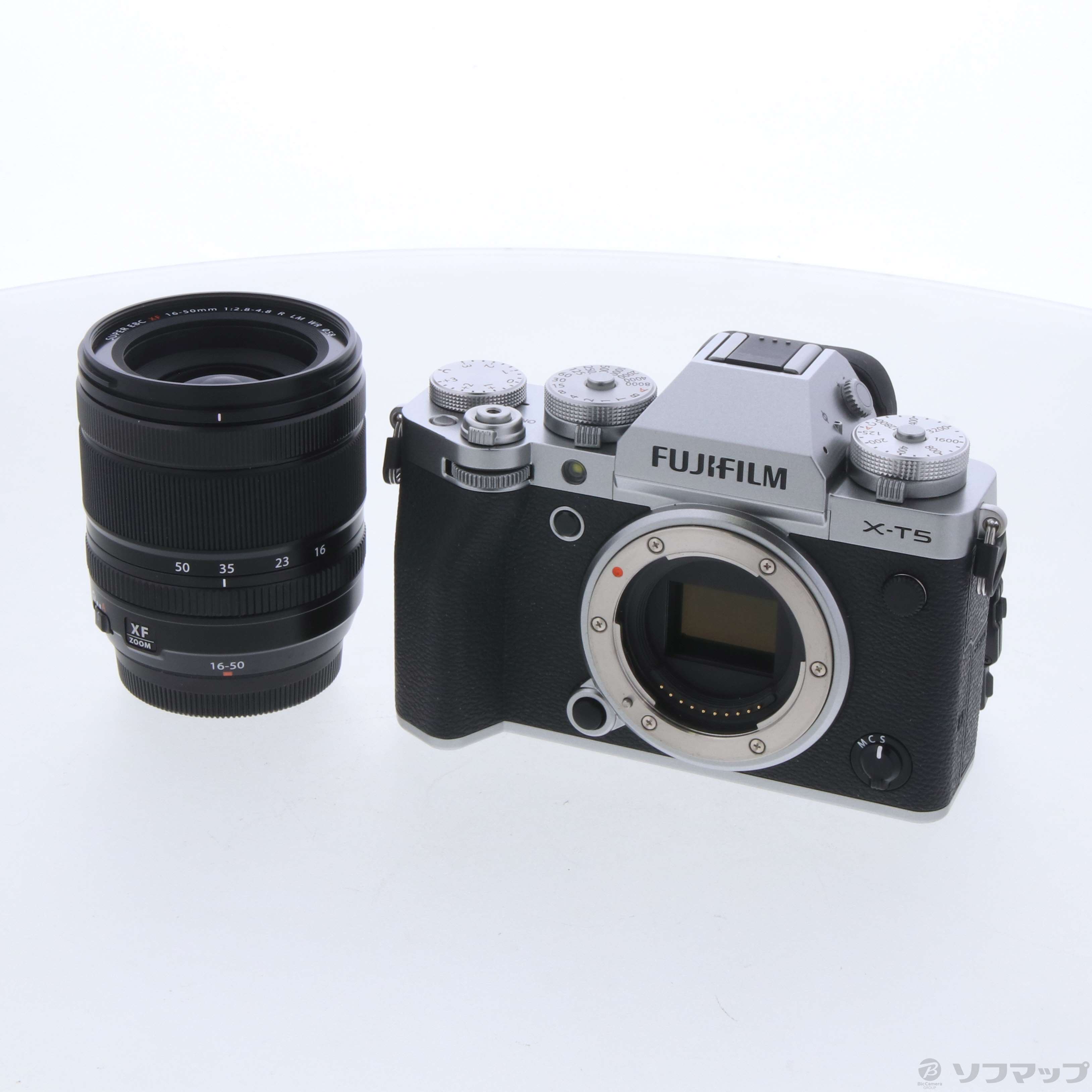 【きなこ様】FUJIFILM X-T5 レンズキット XF16-50mm 中古】FUJIFILM X-T5 XF16-50mm レンズキット シルバー [2133073898491