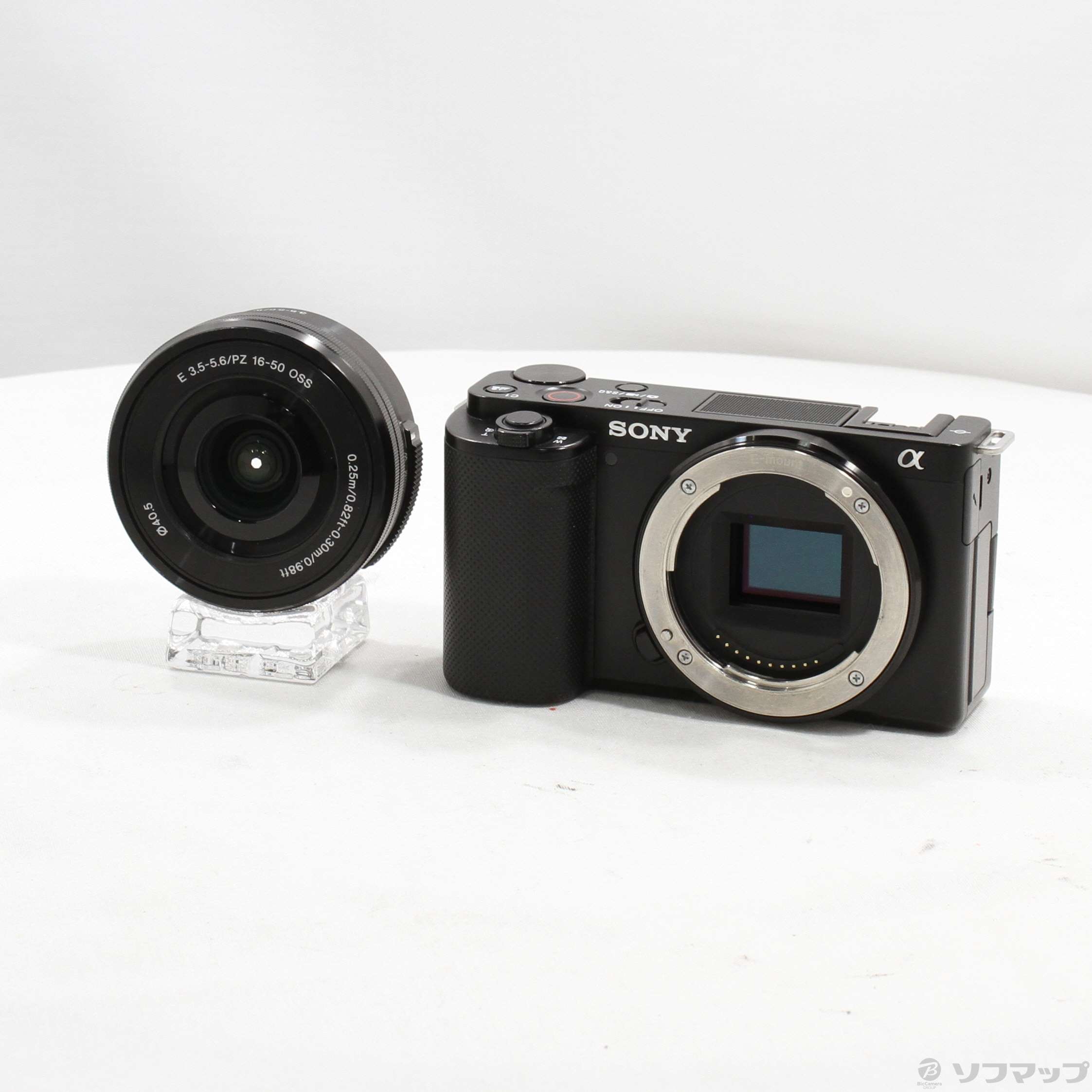 SONY ZV-E10L パワーズームレンズキット（ほぼ未使用・ストラップ欠品） 中古】〔展示品〕 VLOGCAM ZV-E10L パワーズームレンズキット ブラック