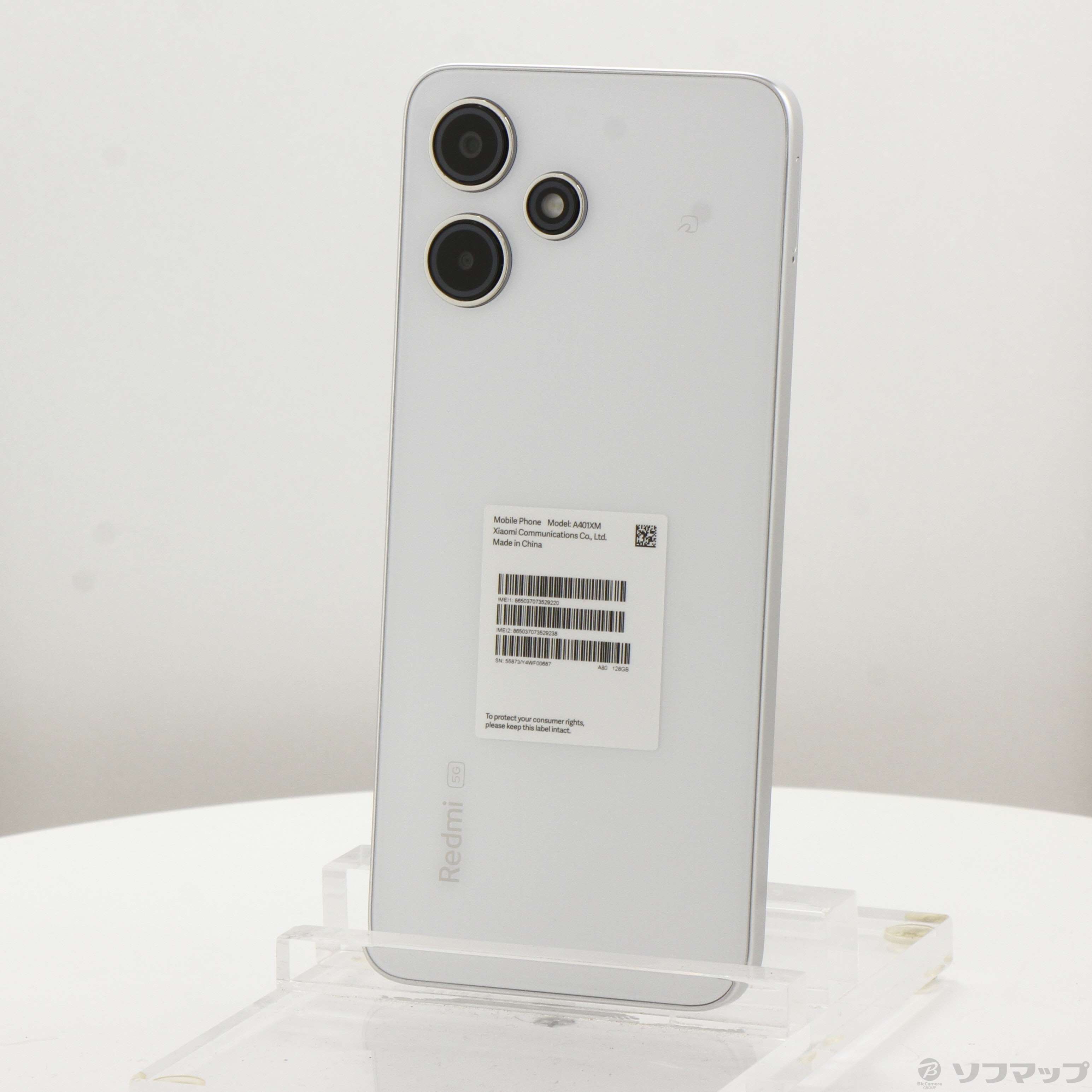 Xiaomi Redmi 12 5G ホワイト SoftBank A401XM 中古】Redmi 12 5G 128GB ムーンライトホワイト A401XM Softbank SIM