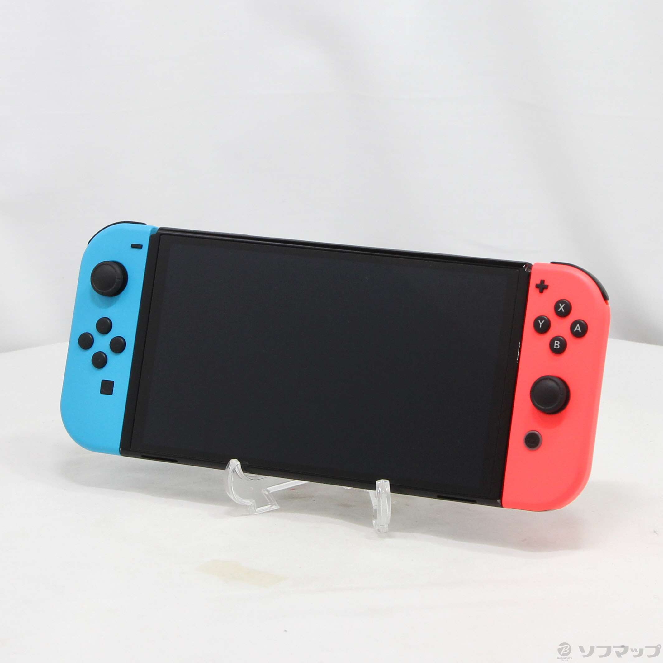 中古】Nintendo Switch 有機ELモデル Joy-Con(L) ネオンブルー／(R