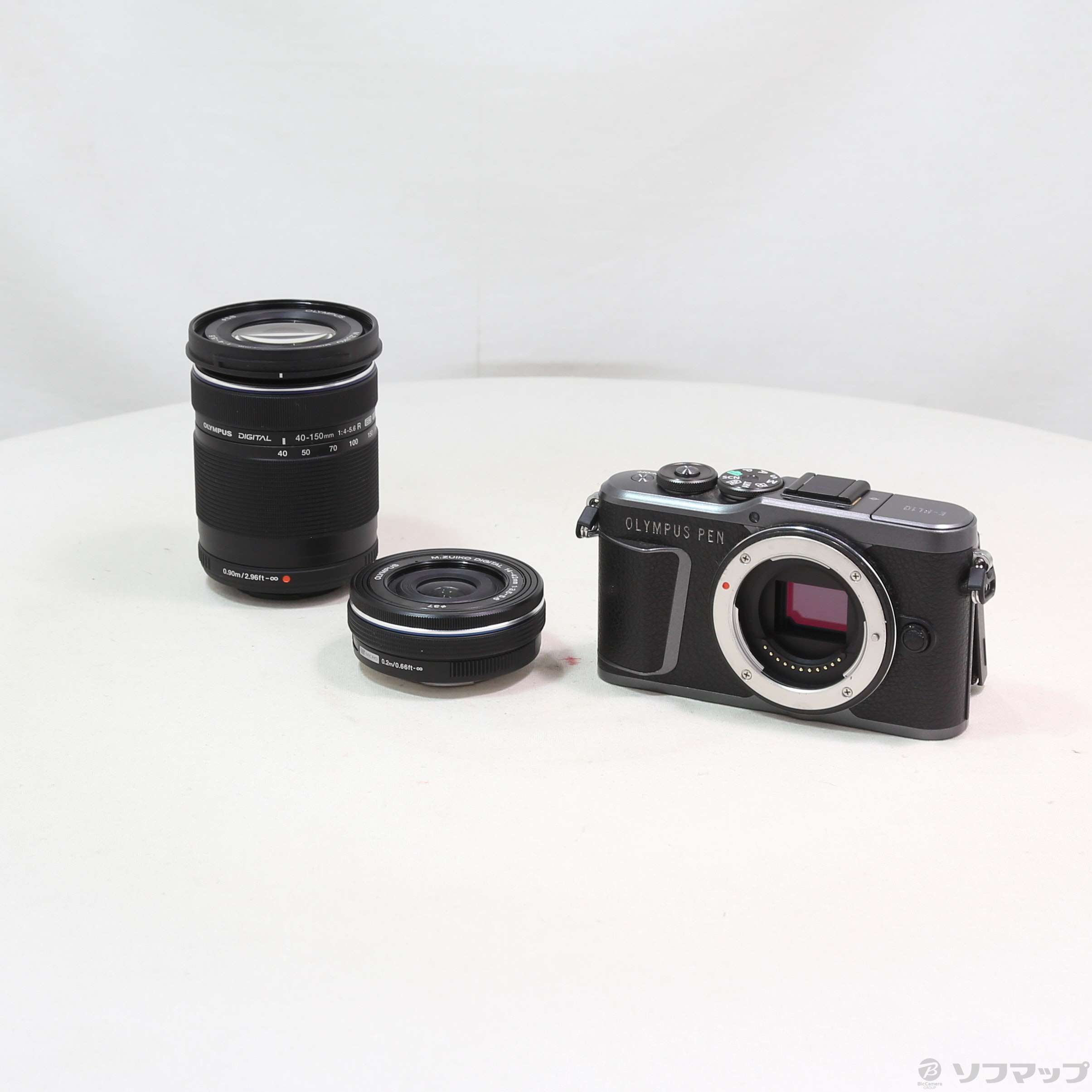 【ジャンク品】OLYMPUS PEN E-PL10 中古】OLYMPUS PEN E-PL10 EZ ダブルズームキット ブラック
