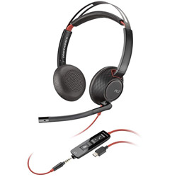 ヘッドセット Blackwire C5220 USB-C  207586-201 ［φ3.5mmミニプラグ＋USB /両耳 /ヘッドバンドタイプ］