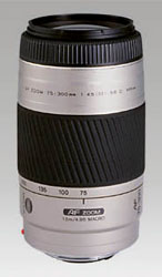中古】MINOLTA AF 75-300mm F4.5-5.6-D(シルバー) (レンズ