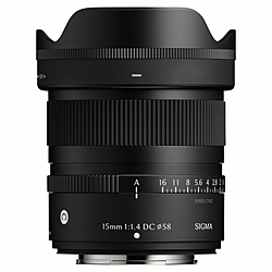 SIGMA(�V�O�}) �J���������Y 15mm F1.4 DC Contemporary �mFUJIFILM X /�P�œ_�����Y�n