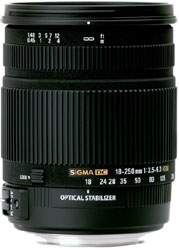 18-250mm F3.5-6.3 DC OS HSM（ニコン）    ［ニコンF /ズームレンズ］