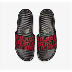 メンズ スライド ナイキ ベナッシ JDI プリンテッド Nike Benassi JDI Printed(27.0cm/ブラック×ユニバーシティレッド)631261-025