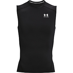 メンズ トレーニング シャツ UAヒートギアアーマー コンプレッション スリーブレス シャツ UA HG Armour Comp SL(XXLサイズ/Black× White) 1361522 UNDER ARMOUR Black× White 1361522