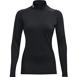 メンズ UAヒートギアアーマー ロングスリーブ シャツ モック UA HG Armour Comp Mock L(XLサイズ/Black×White) 1369606 UNDER ARMOUR Black×White 1369606 ［メンズ］
