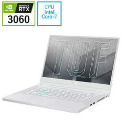 FX516PM-I7G3060WBKS ゲーミングノートパソコン TUF Dash F15 ムーンライトホワイト ［15.6型 /Windows10 Home /intel Core i7 /メモリ：16GB /SSD：512GB /無し /日本語版キーボード /2021年4月モデル］