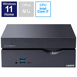 VC66-C2B7205AN デスクトップパソコン MiniPC VC66-C2 ブラック ［モニター無し /intel Core i7 /メモリ：16GB /SSD：512GB /2022年5月モデル］